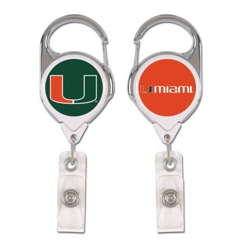 Miami Hurricanes Retractable Premium Badge Holder