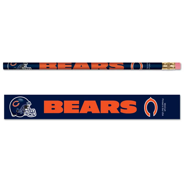 Chicago Bears Pencil 6 Pack