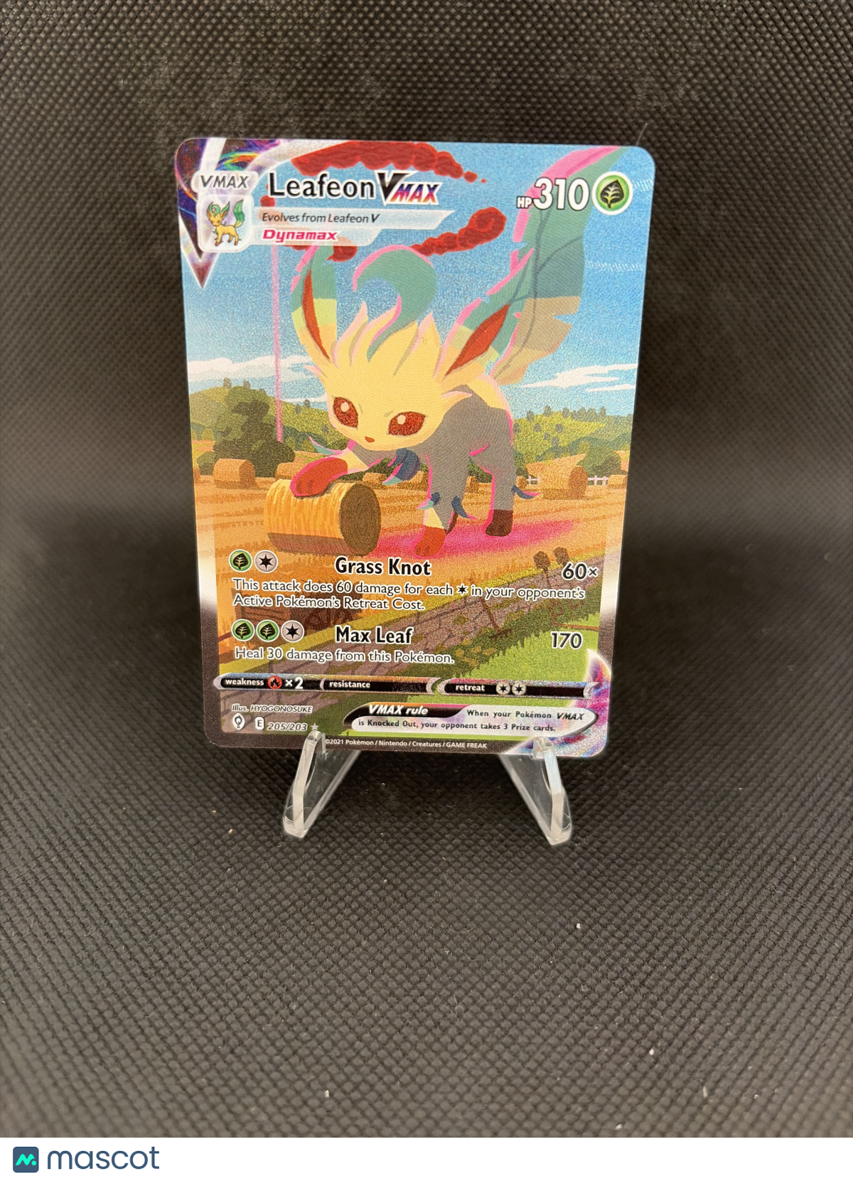 2021 Evolving Skies Leafeon VMAX FA 205/203