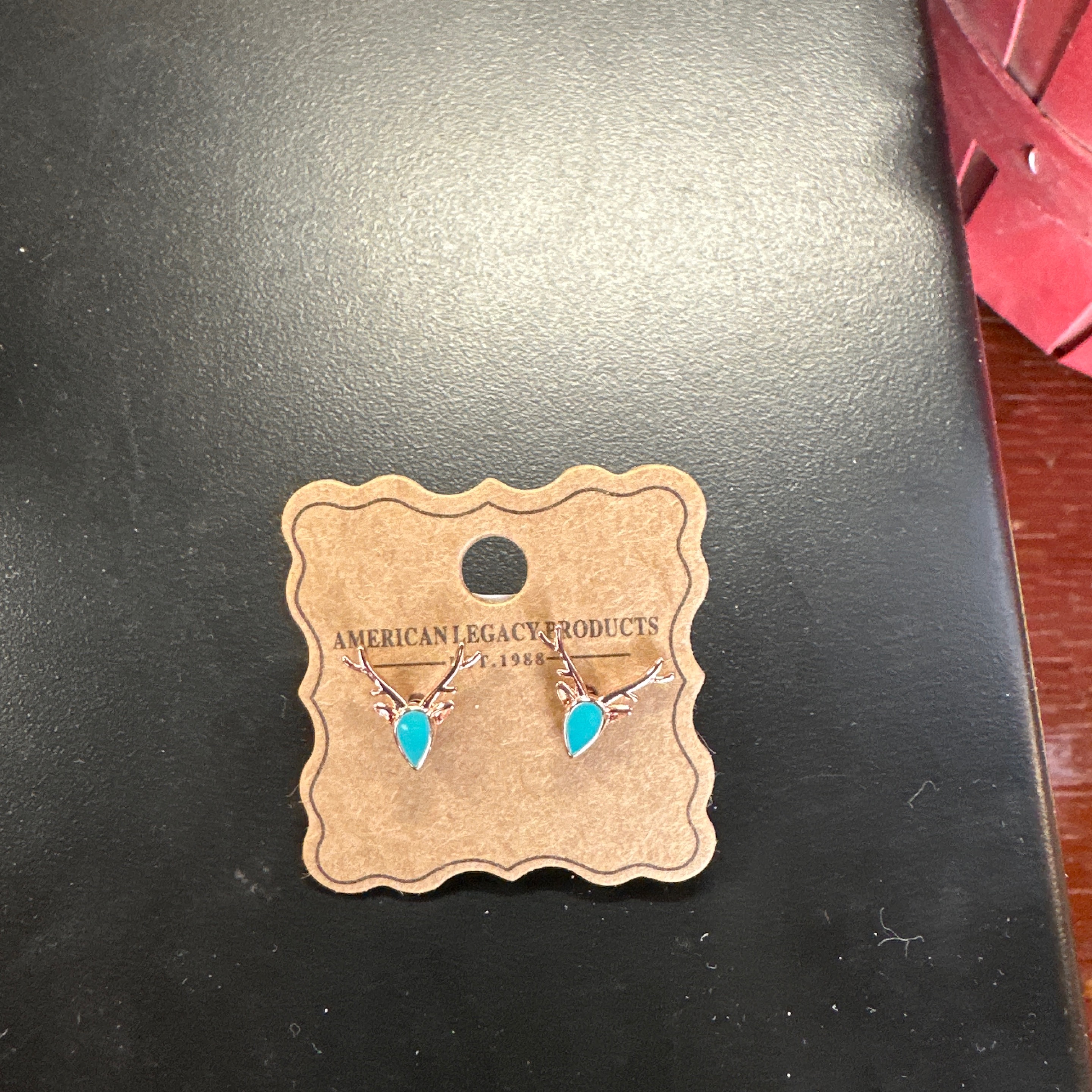Antlers Style 2 Rose Gold Earrings