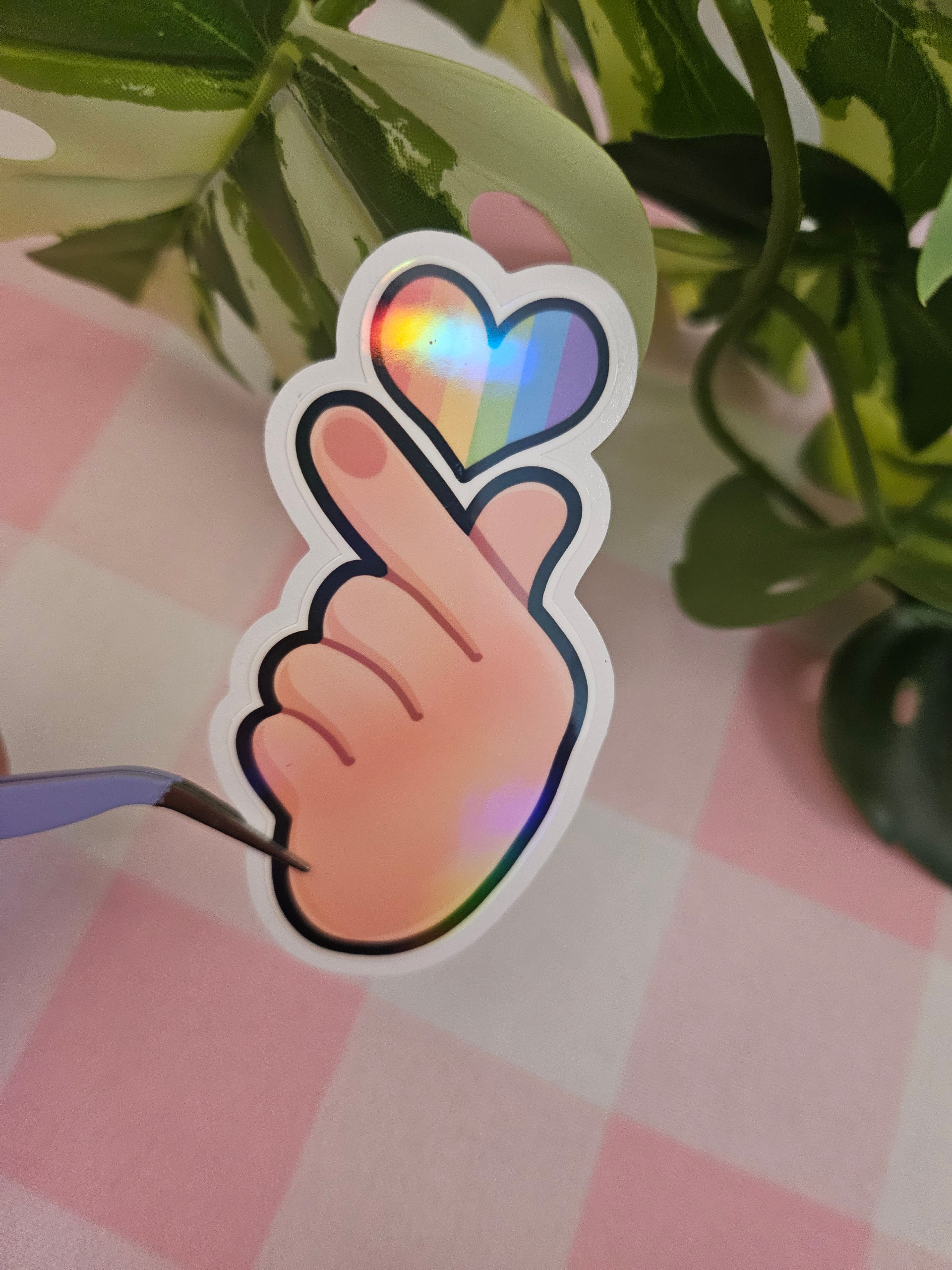 Hallyu Heart PRIDE Die Cut Sticker