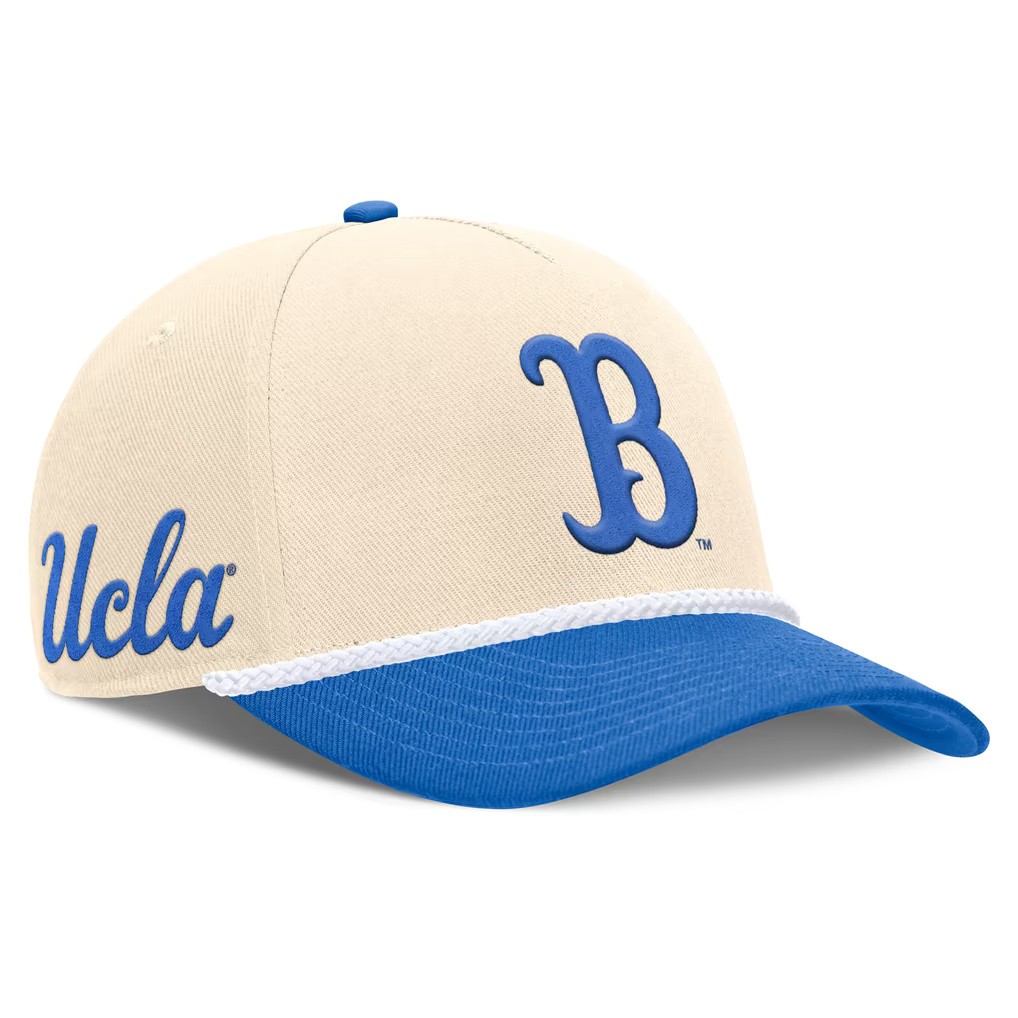 UCLA Bruins 2026 Jordan Brand Primetime Natural 5-Panel Rope 2-Tone Rise Snapback Hat