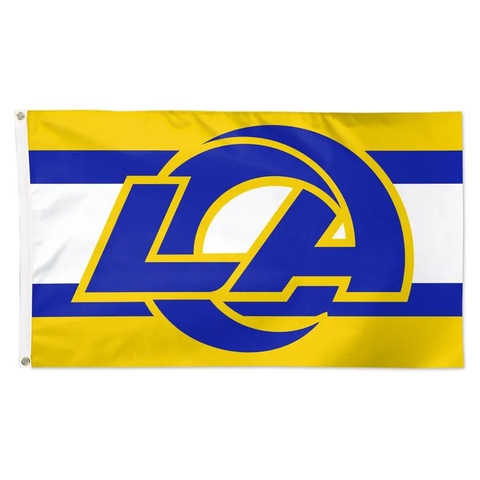 Los Angeles Rams 2026 Deluxe Away Horizontal Stripes Flag 3x5'