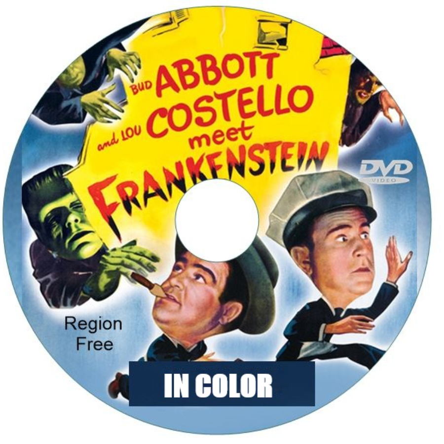 Abbott and Costello Meet Frankenstein, in Color. DVD