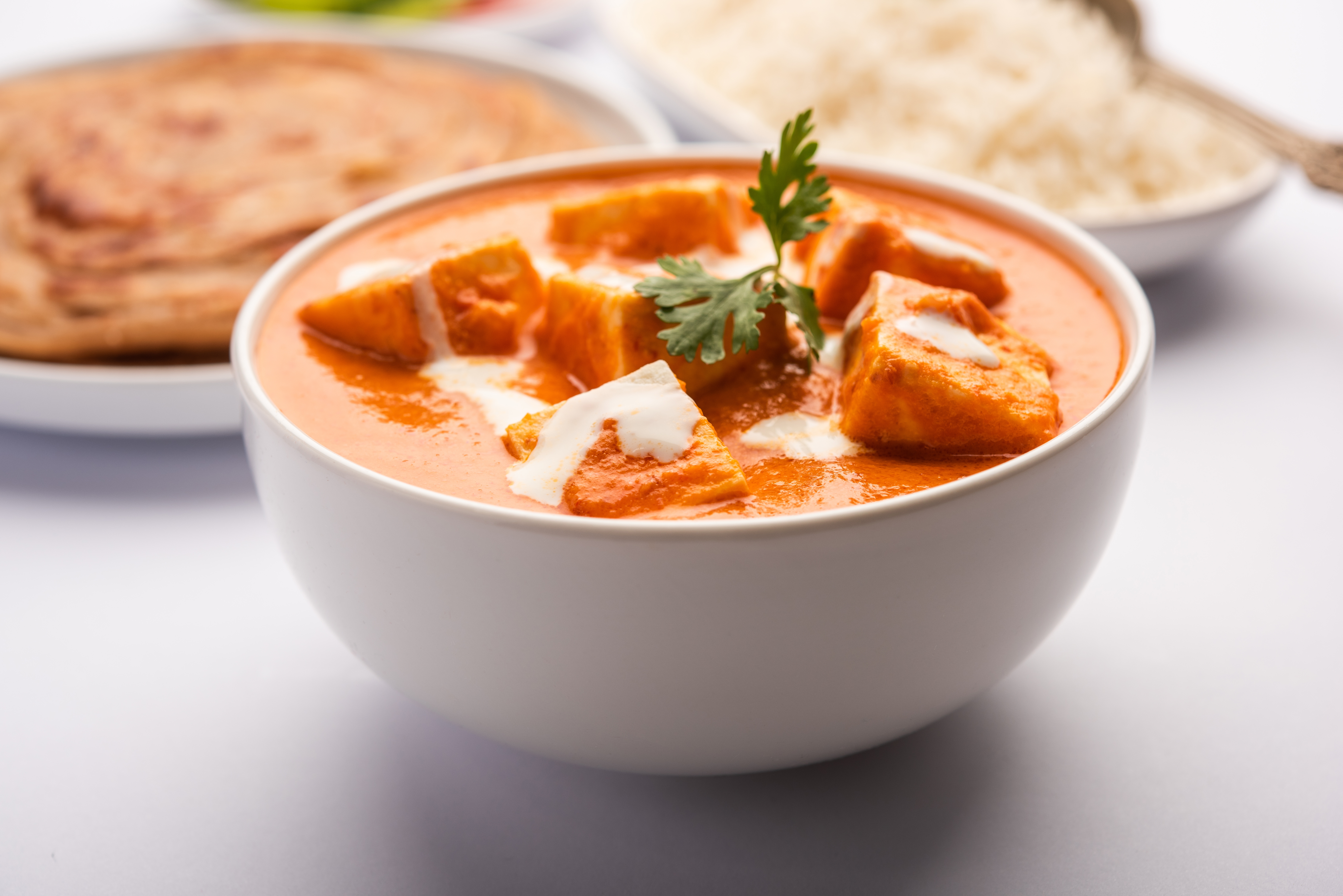 Butter Paneer Masala with Basmati Rice or Roti