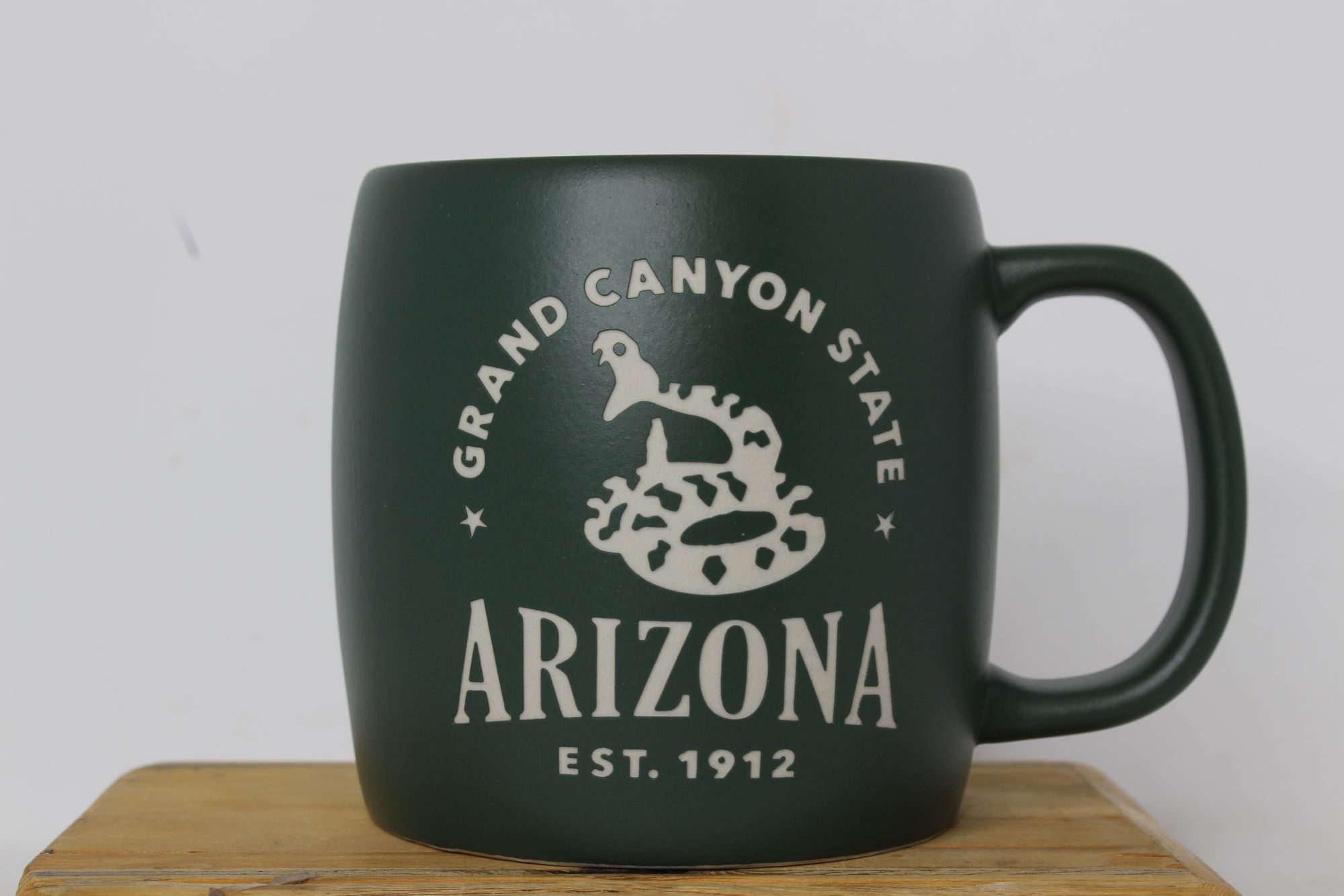Arizona Etched Mug with Rattlesnake