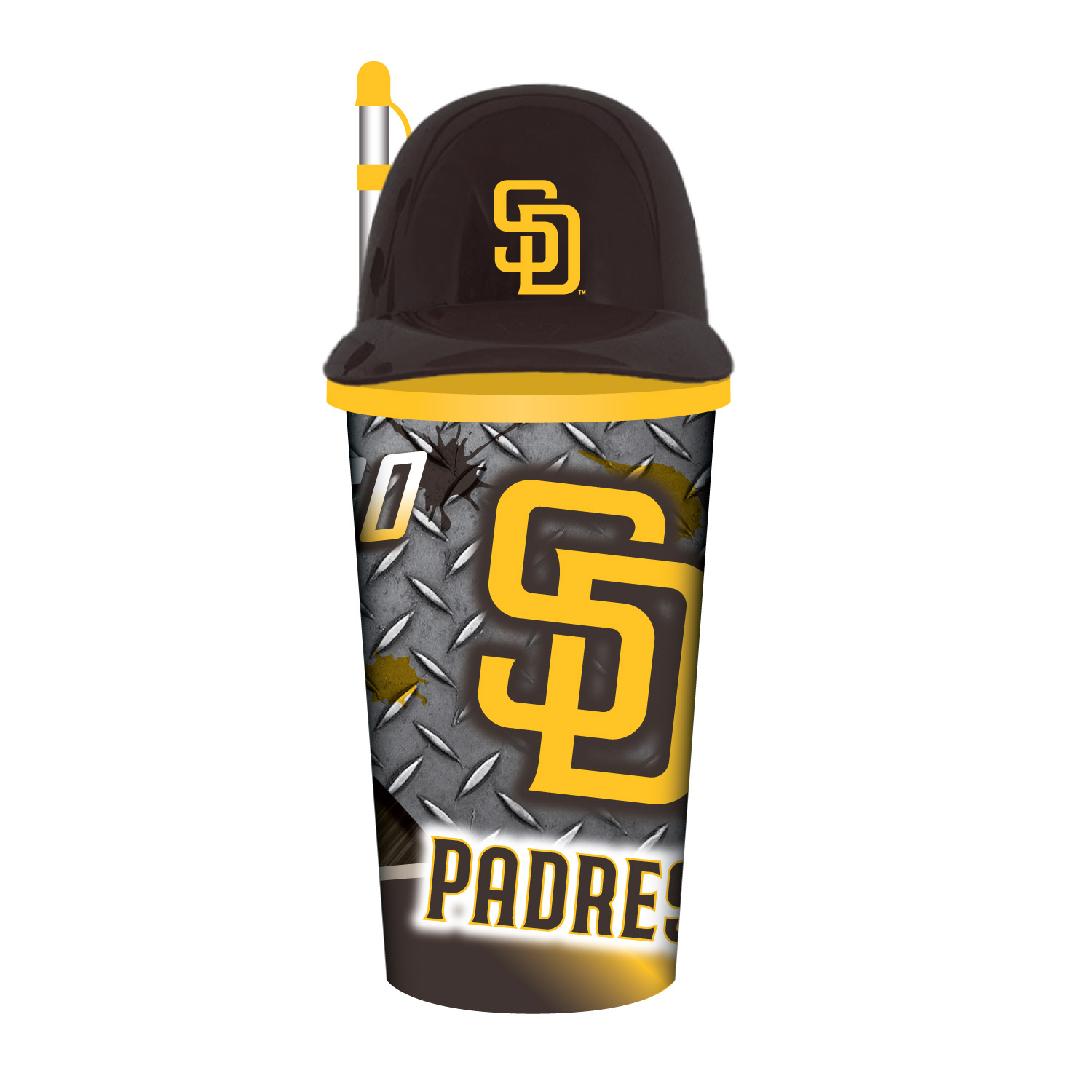 San Diego Padres Helmet Cup with Straw 32oz