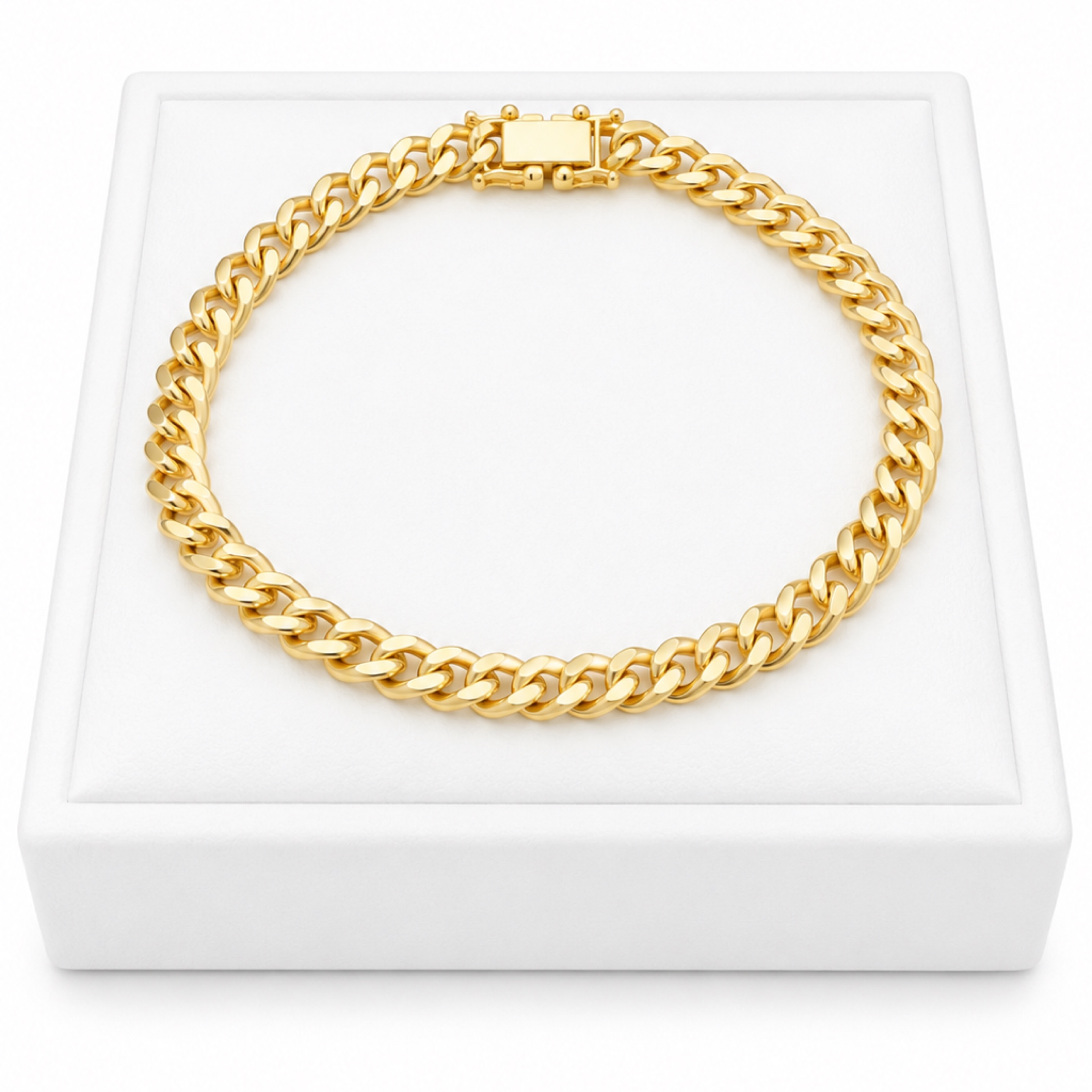 8.5” Bold Box Lock Cuban /6mm