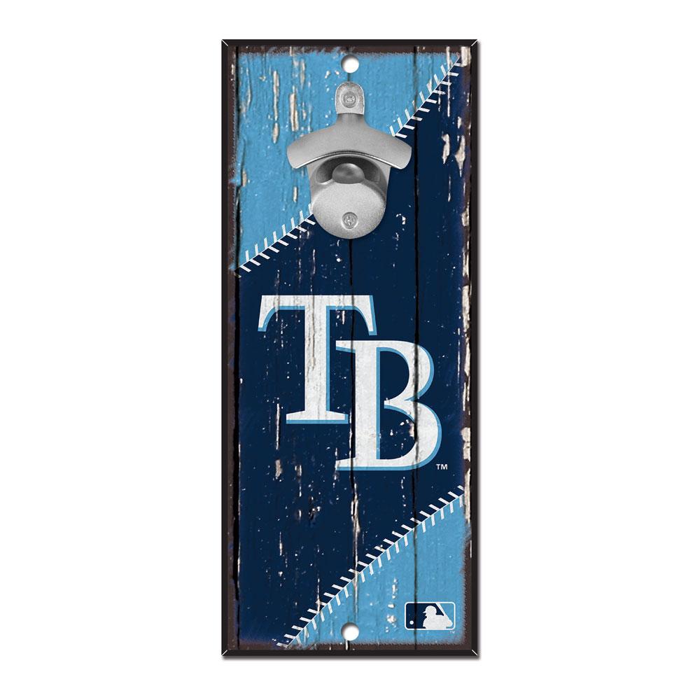 Tampa Bay Rays Wood Bottle Opener 5x11"