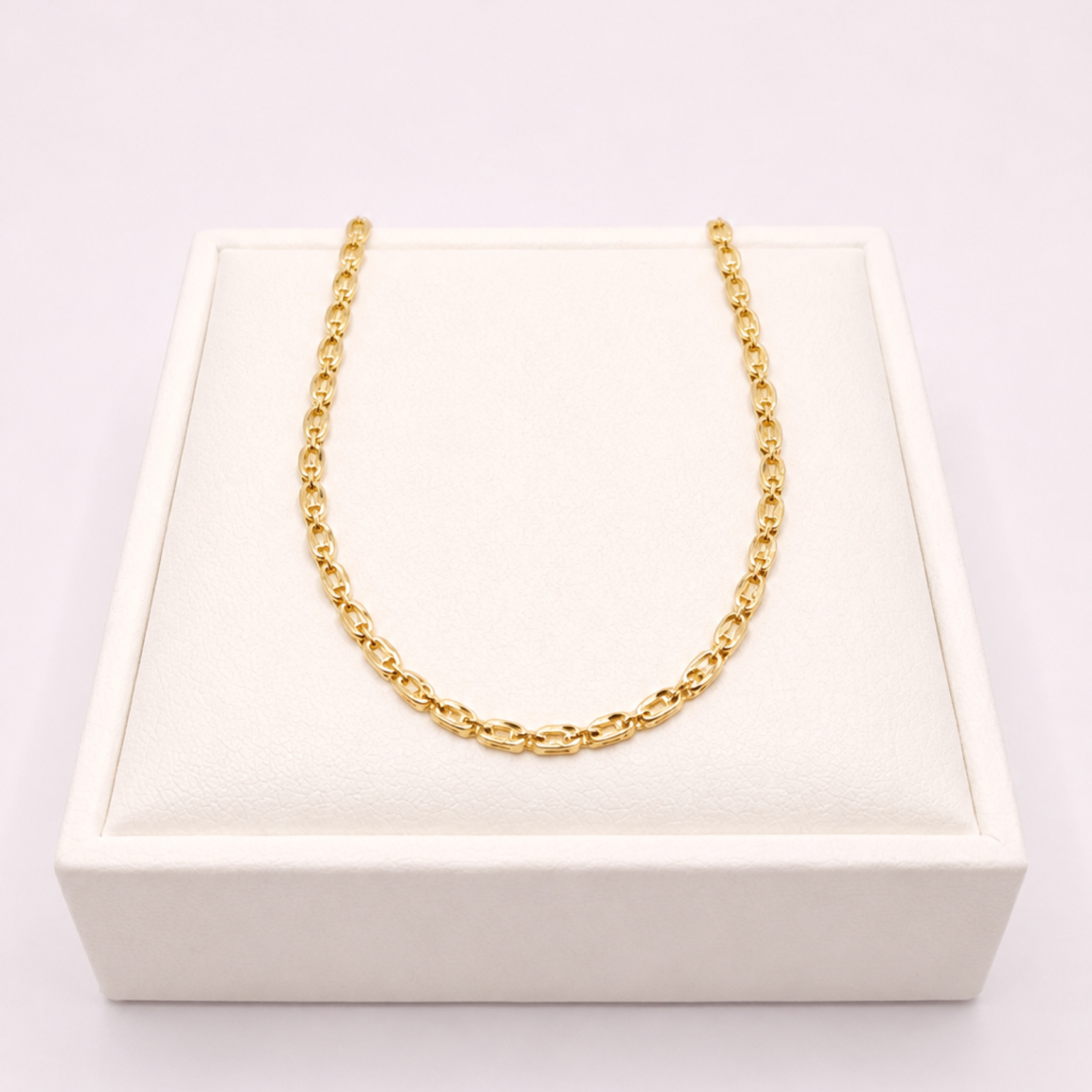 Gold Hex Anklet 