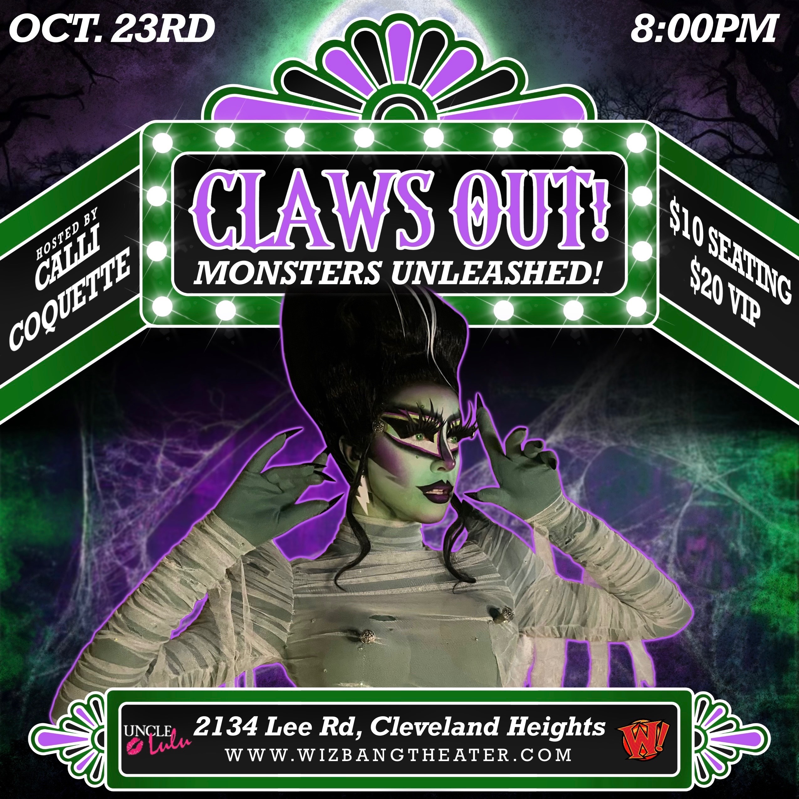 October 23rd Claws Out! Monsters Unleashed