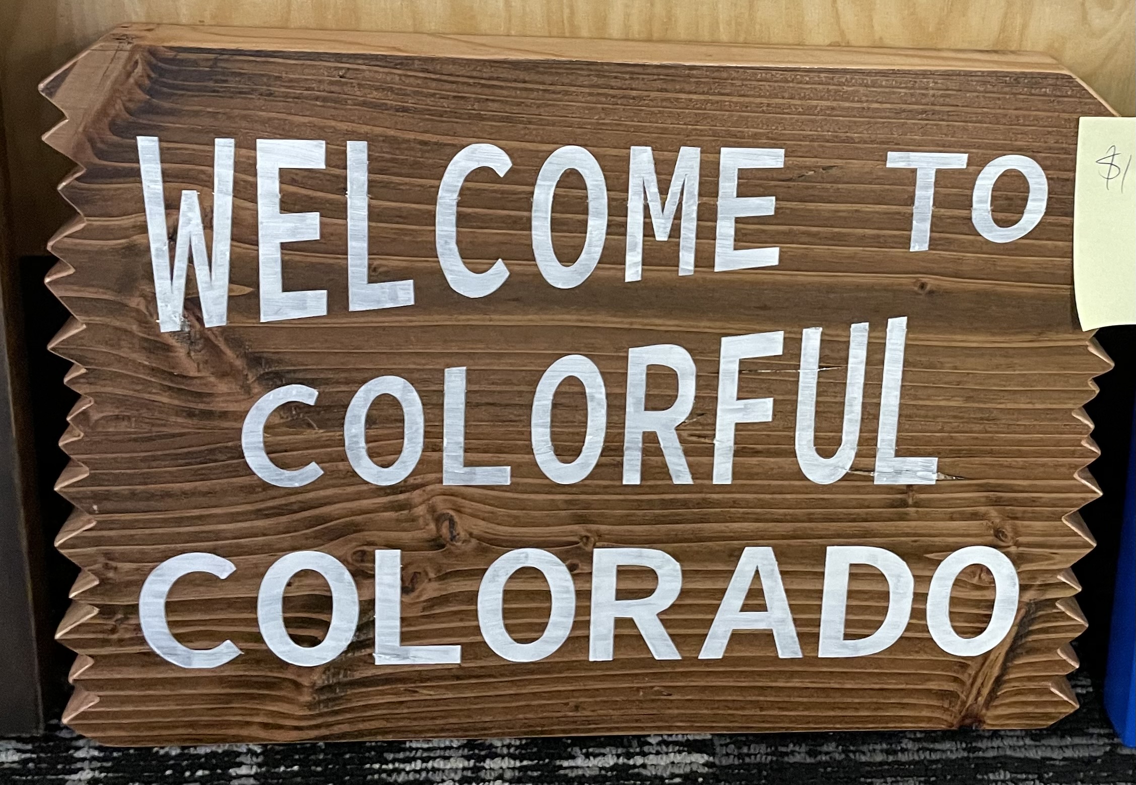 Welcome to Colorado Wood Sign
