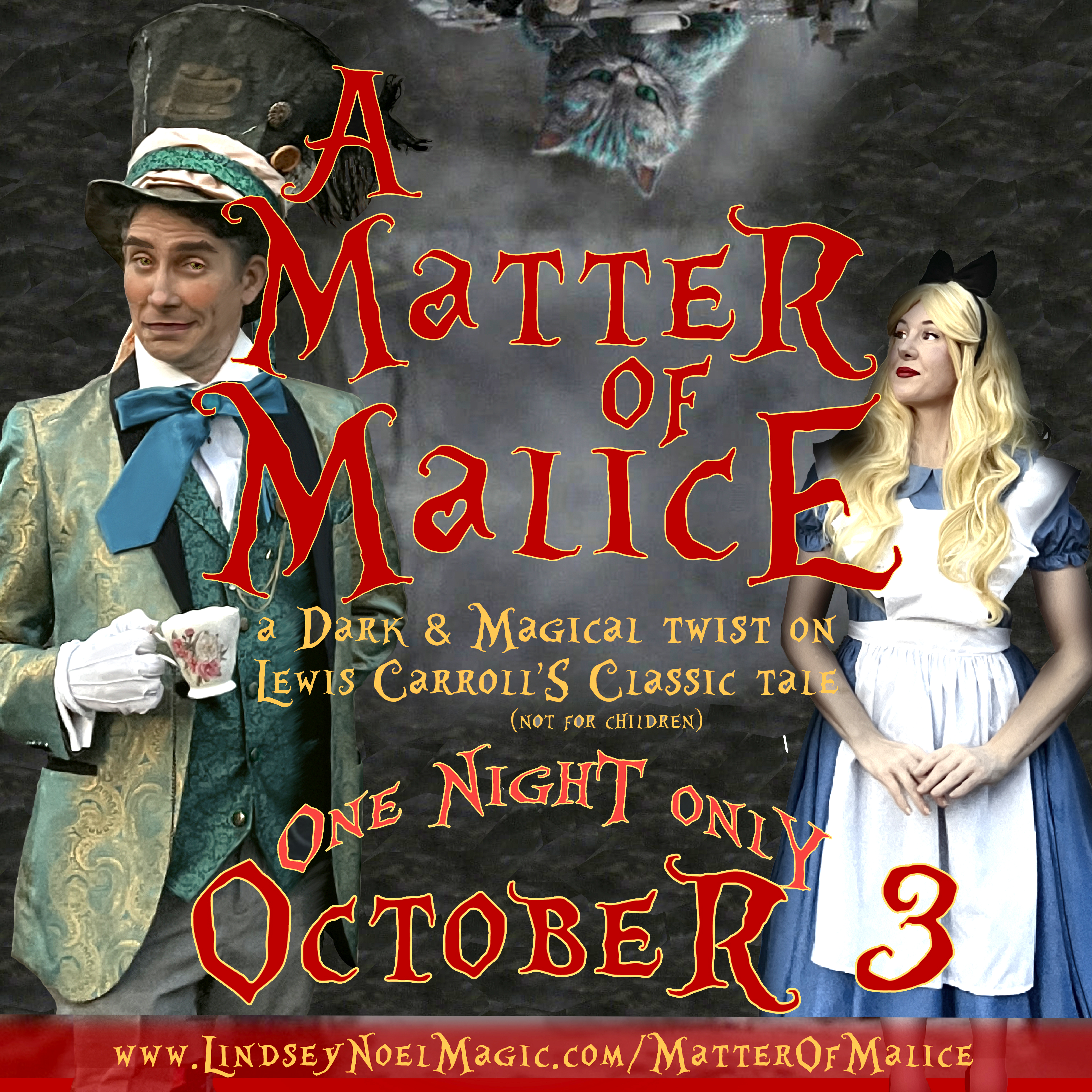 October 3rd "A Matter of Malice (a 18+ Magic Show)"