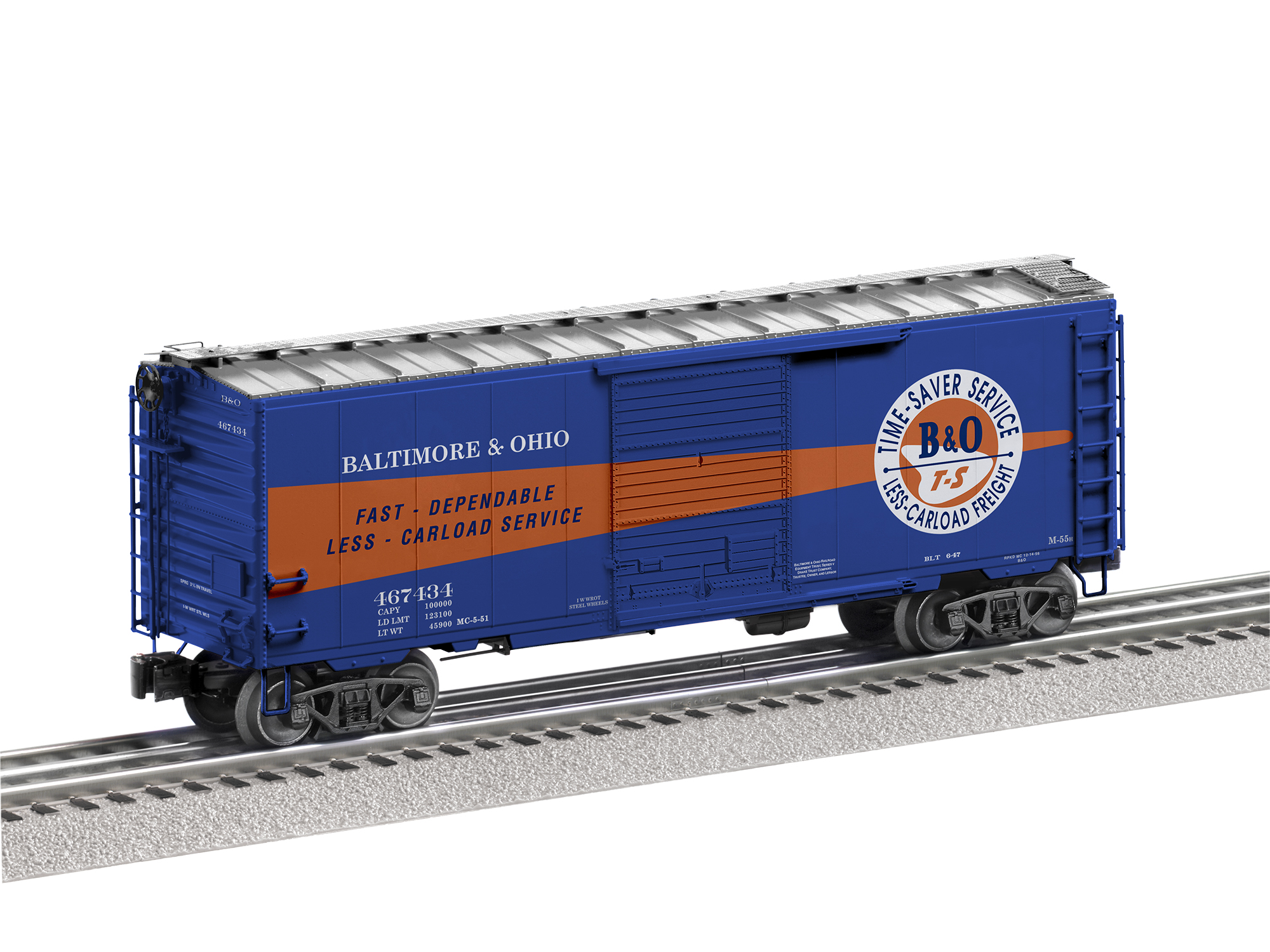 Lionel Baltimore & Ohio Vision O Scale Boxcar #467434 2126370