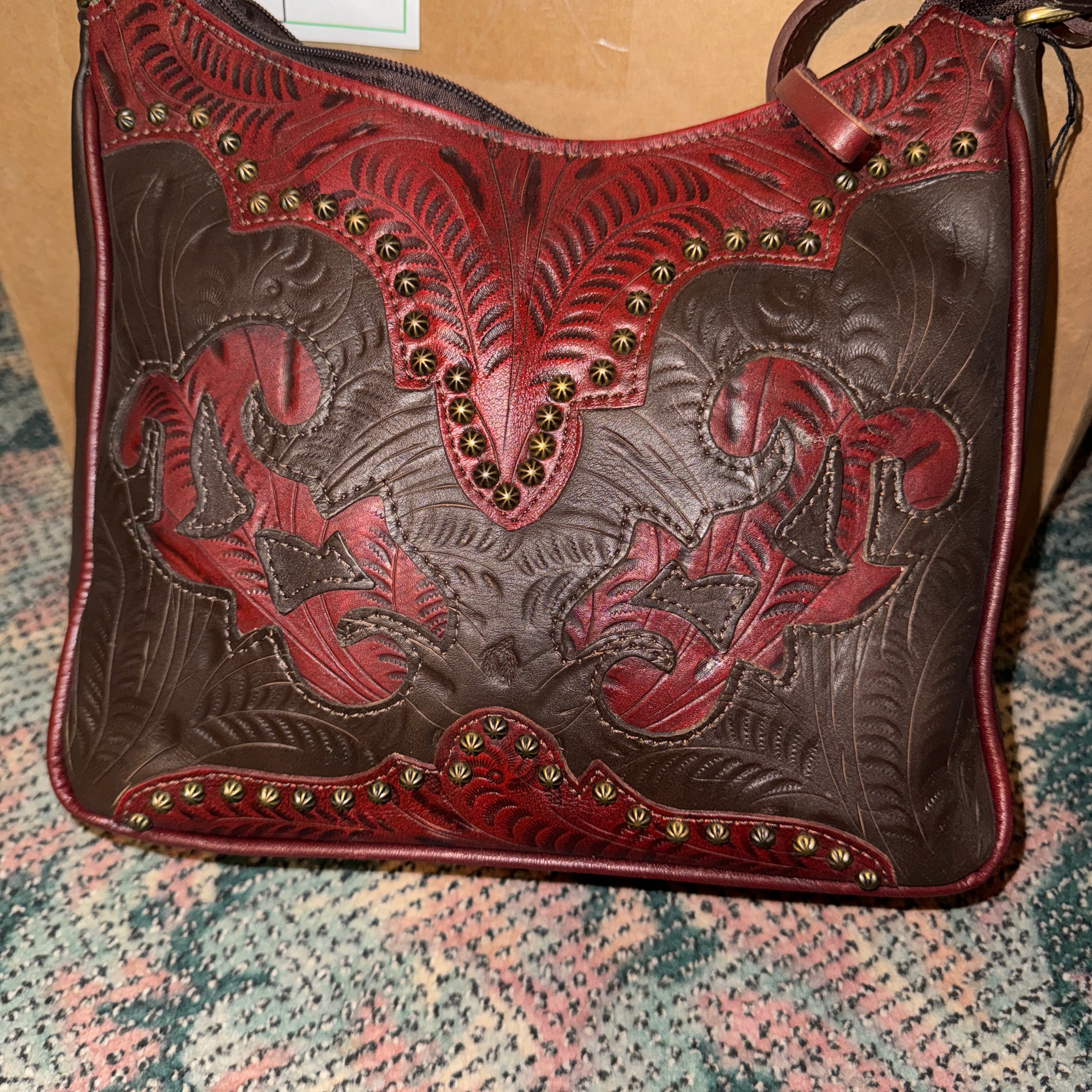 AW Conceal Carry Shouder Bag - Chocolate