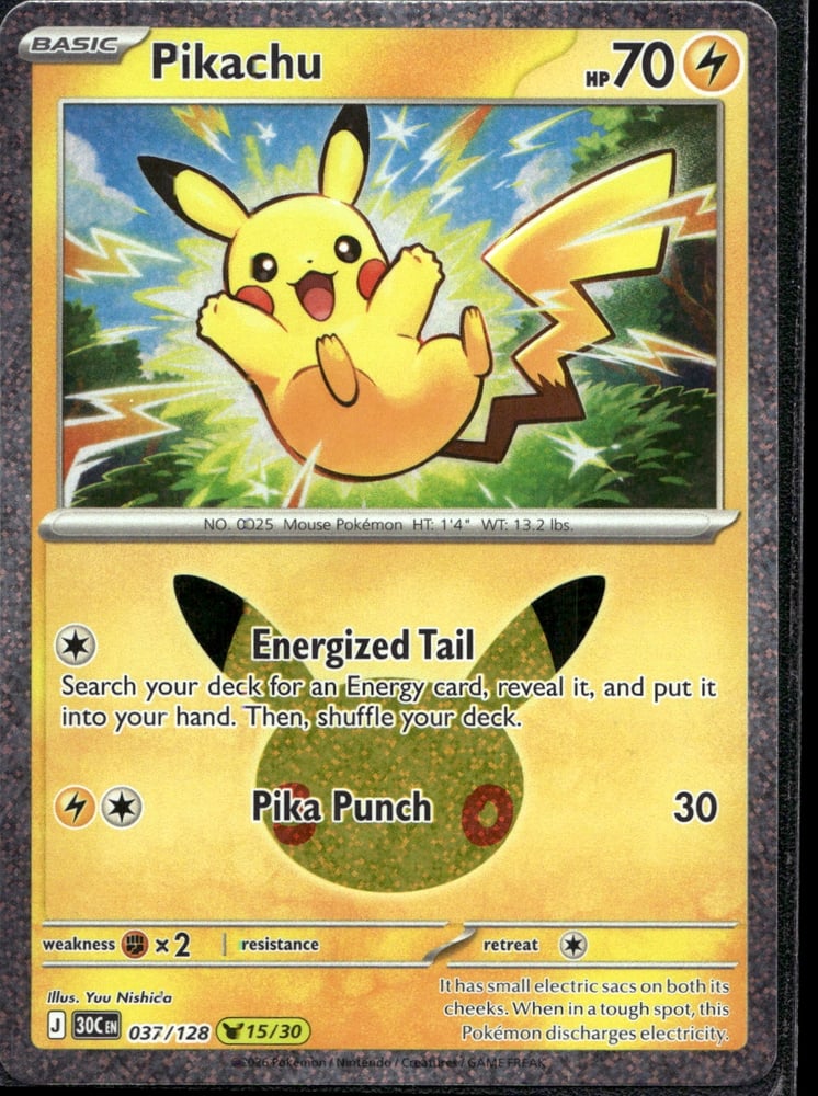 Pikachu - 30TH 37/128