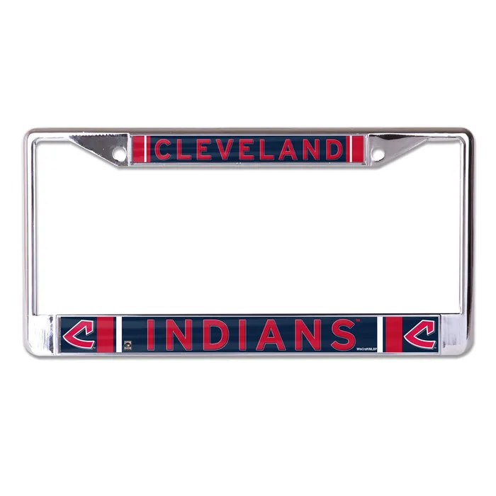 Cleveland Guardians Retro Laser Chrome License Plate Frame