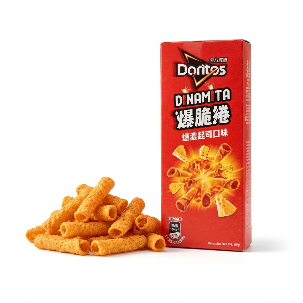Doritos Taiwan Dinamita Intense Cheese Chips 60g Box  12 Pack