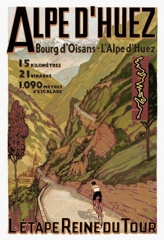 Alpe d' Huez Poster