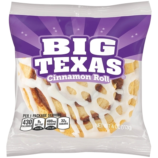Big Texas Cinnamon Roll Single Serve 4oz 6ct