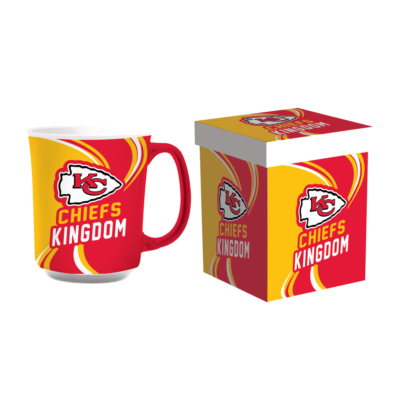 Kansas City Chiefs Ceramic Coffee Mug with Matching Box 14oz