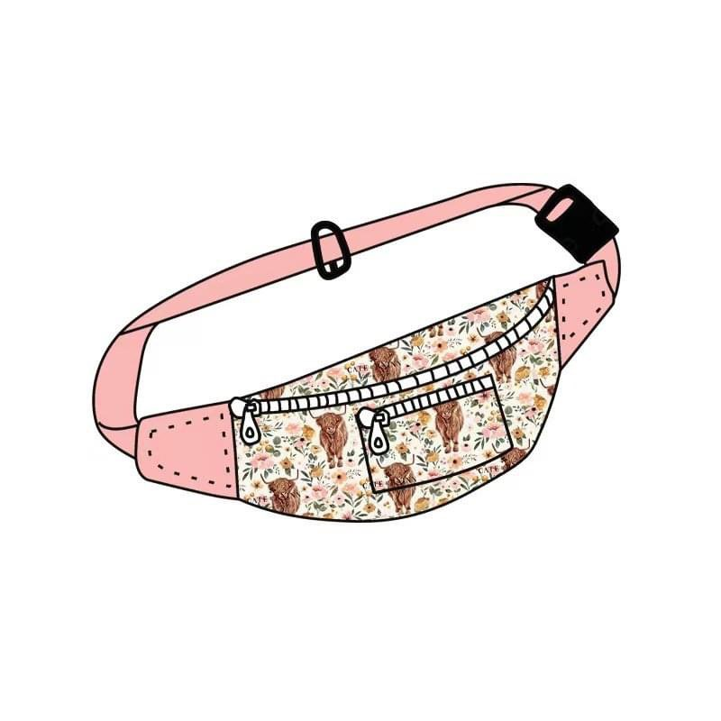 Pink Highland Cow Bumbag
