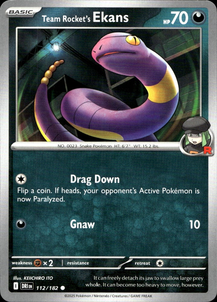 Team Rocket's Ekans - SV10 112/182