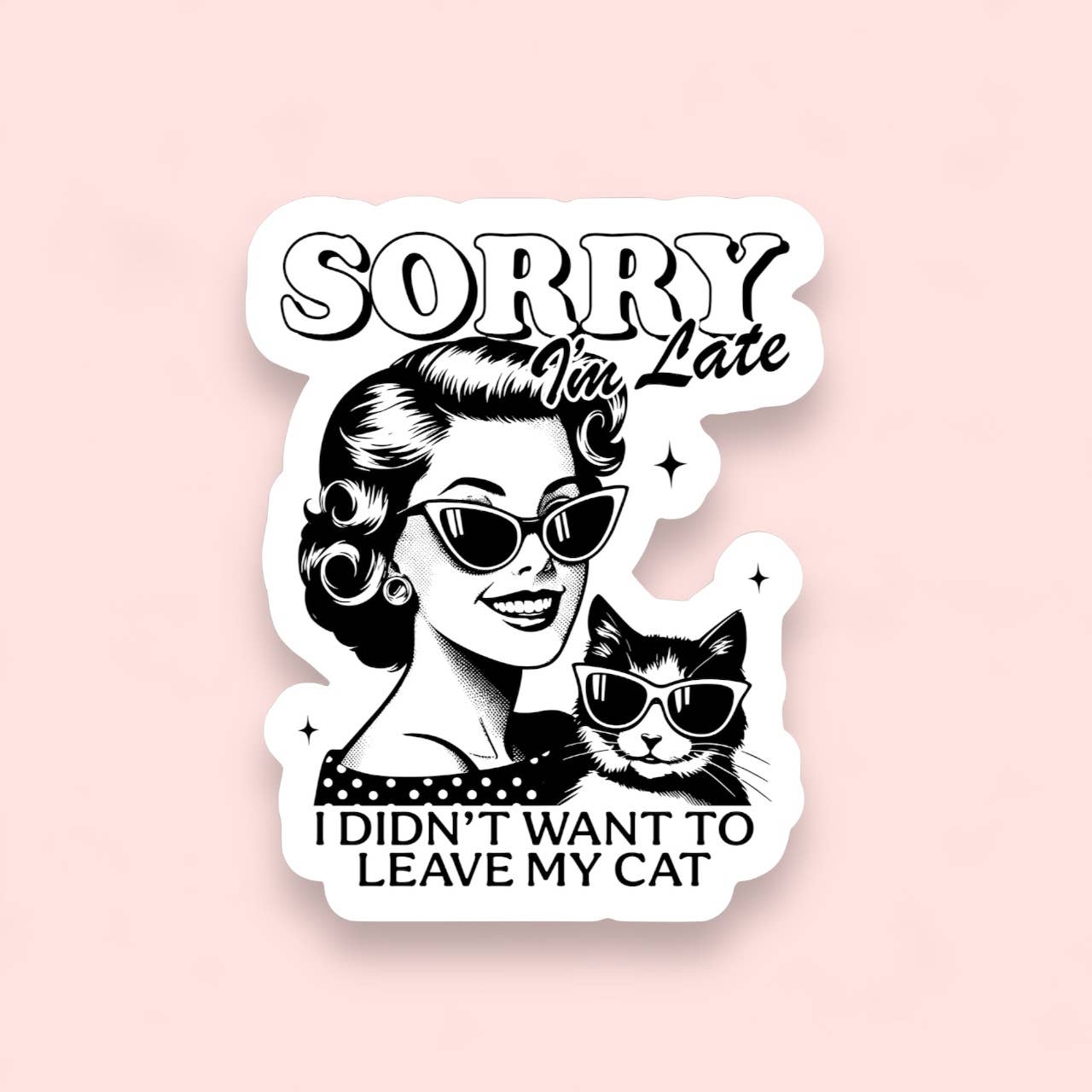 Ace the Pitmatian Co - Cat Lover sticker