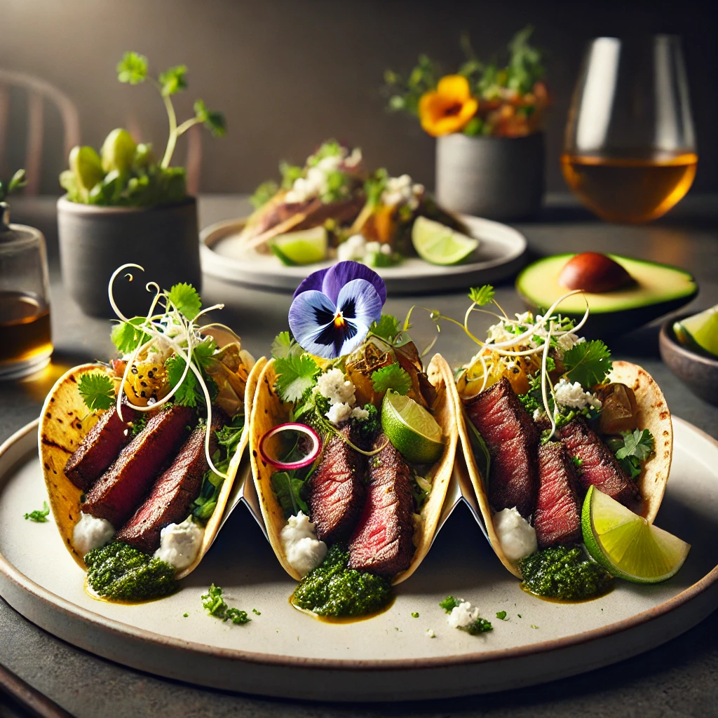 Three (3) Steak Tacos
