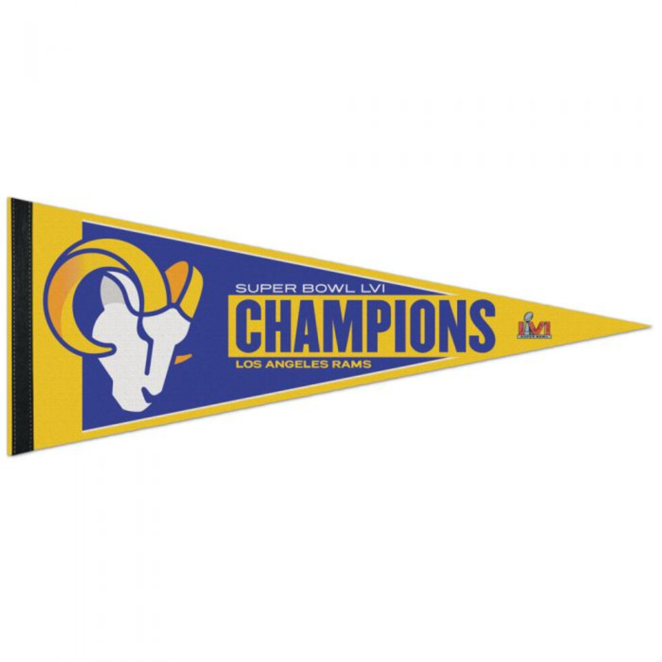 Los Angeles Rams Super Bowl LVI Champions Pennant