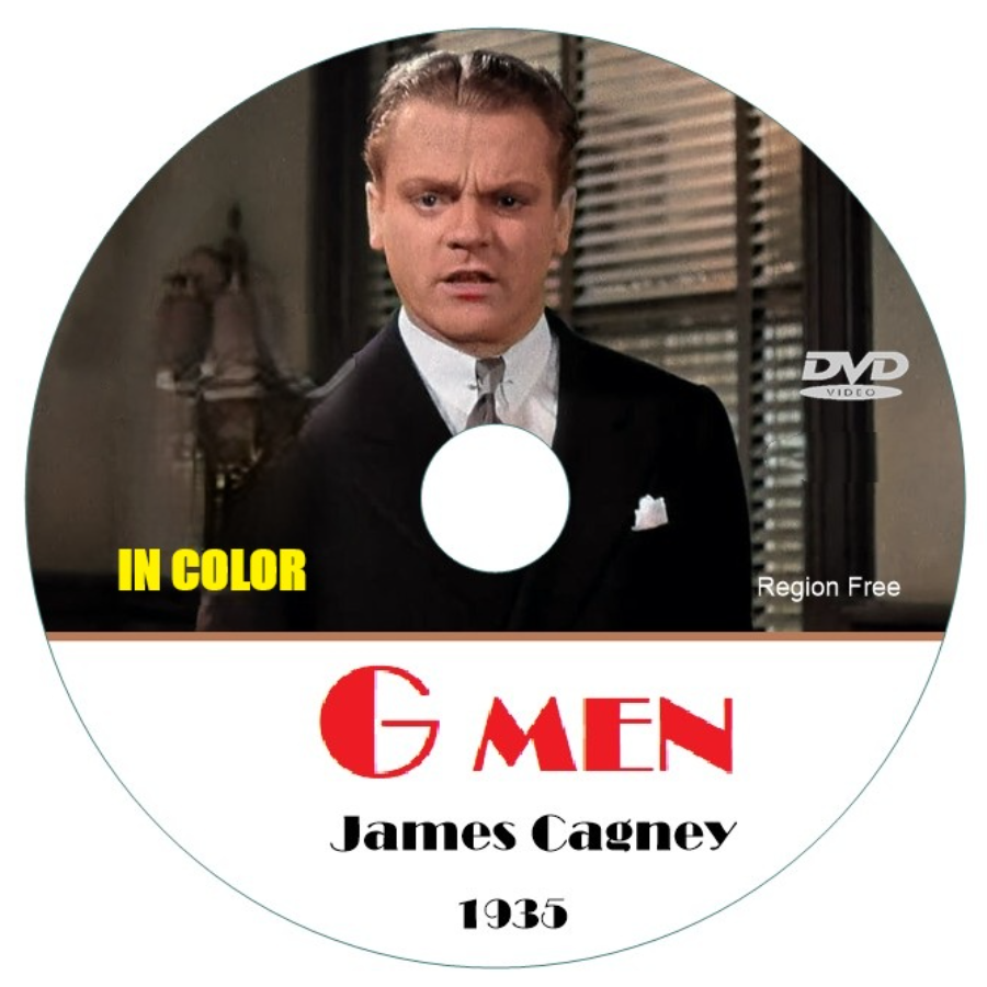 G Men (1935) James Cagney in Color. DVD