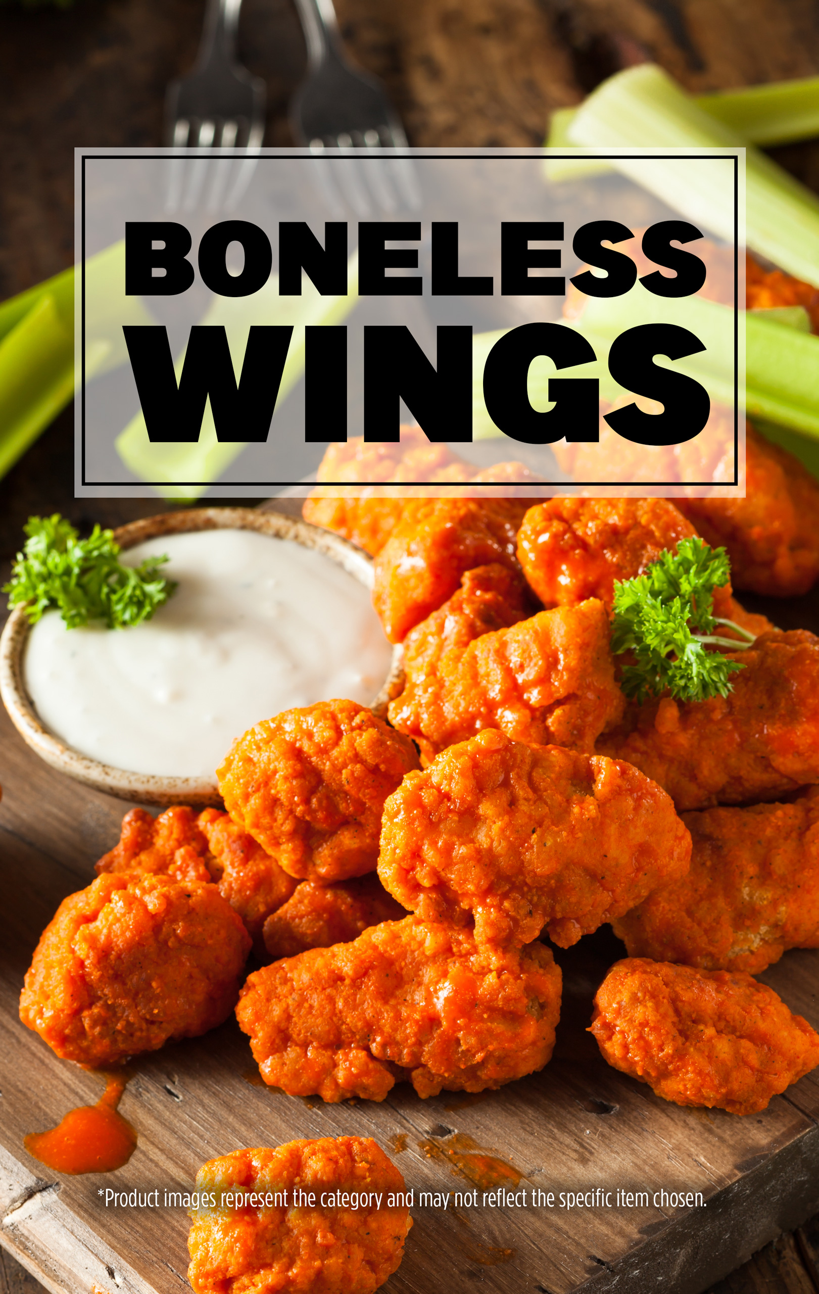 Boneless Chicken Wings - 10 pc