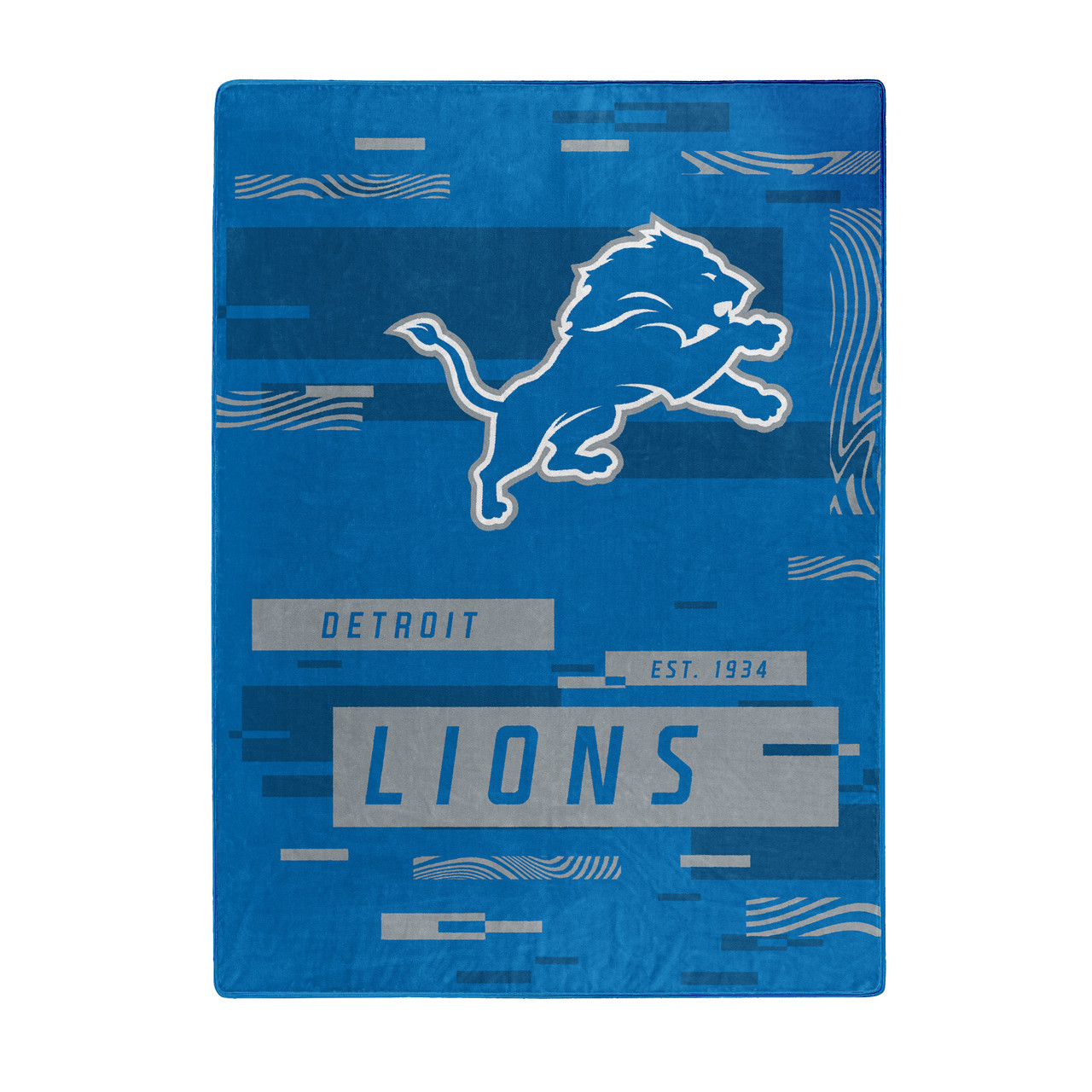 Detroit Lions Digital Design Raschel Blanket 60x80"