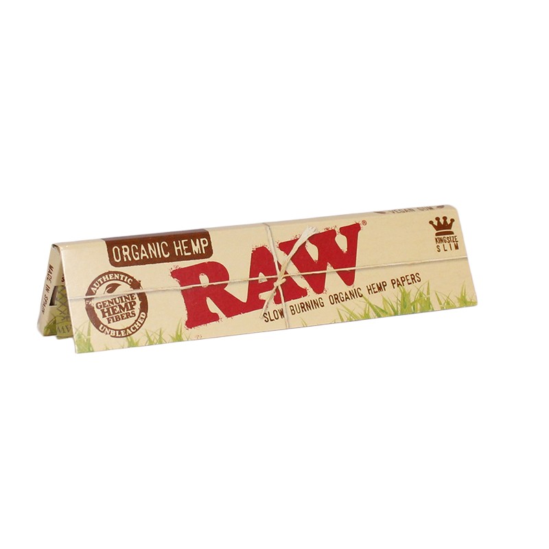 RAW King Size Slim Organic Hemp Rolling Papers - Regular