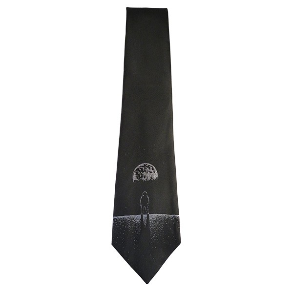 59 X 3.25 Inch Black Astronaut Tie