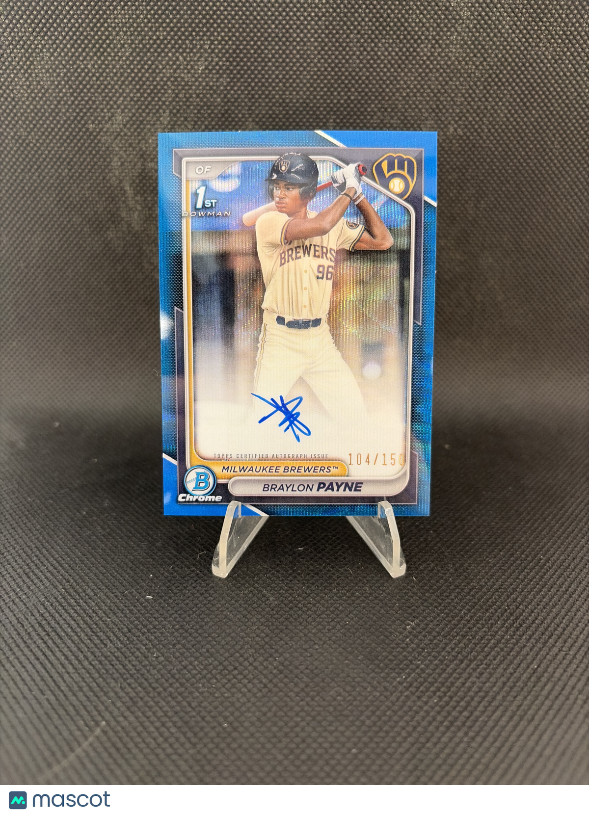 2024 Bowman Chrome Braylon Payne Blue Ray Wave Auto /150