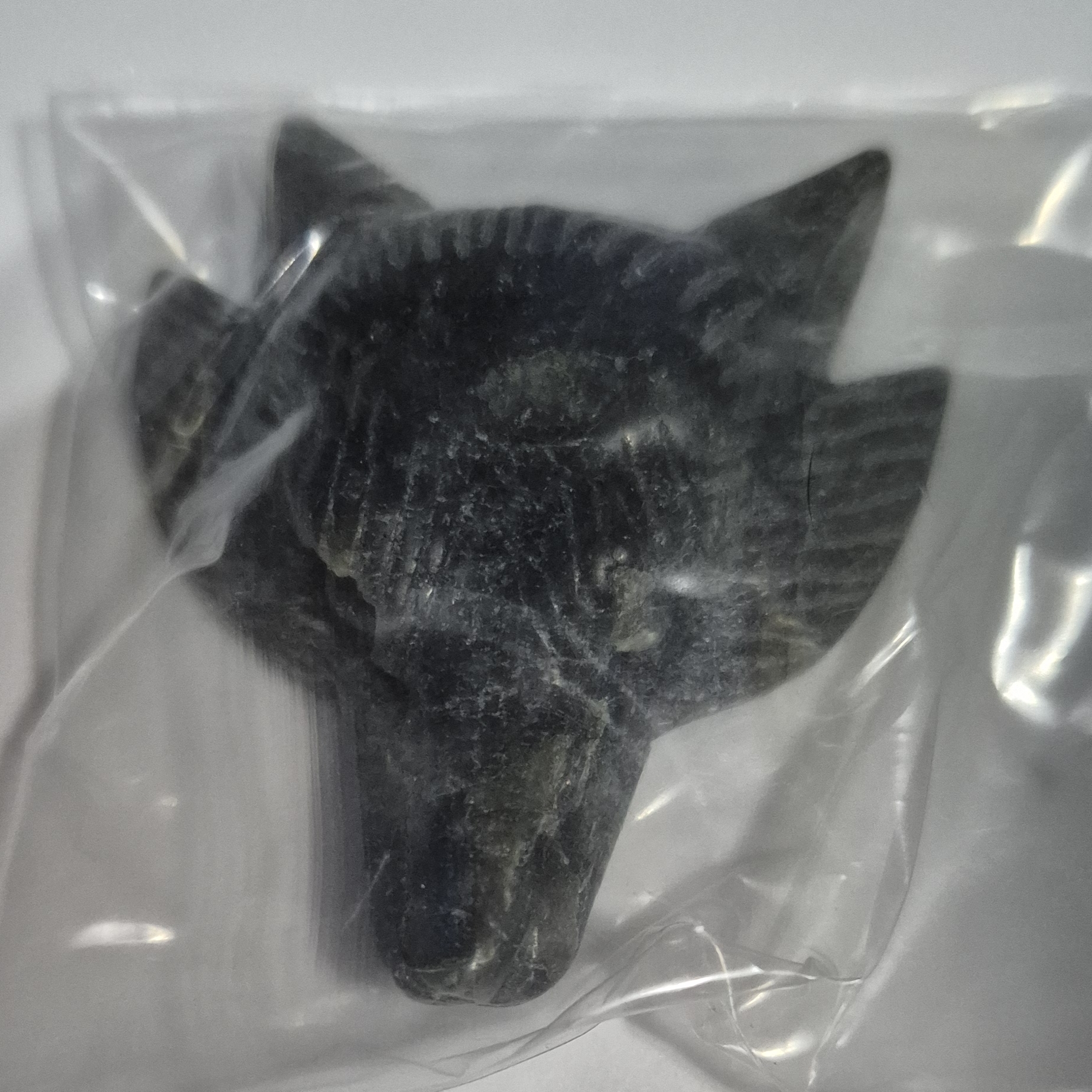 Labradorite Wolf Head Small