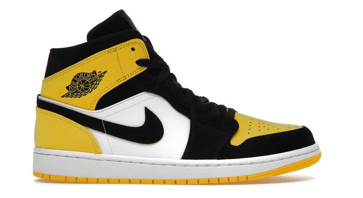 nike air Jordan mid yellow size 5.5 (new)
