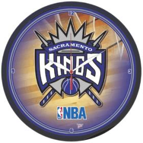 Sacramento Kings Round Chrome Wall Clock Alternate