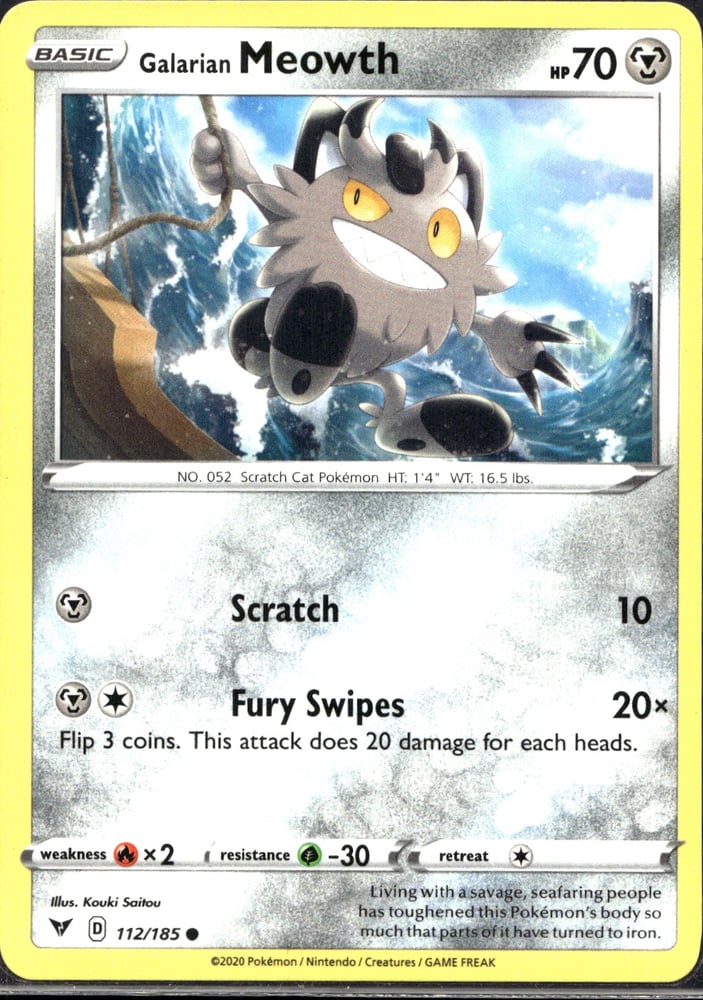 Galarian Meowth - SWSH4 112/185