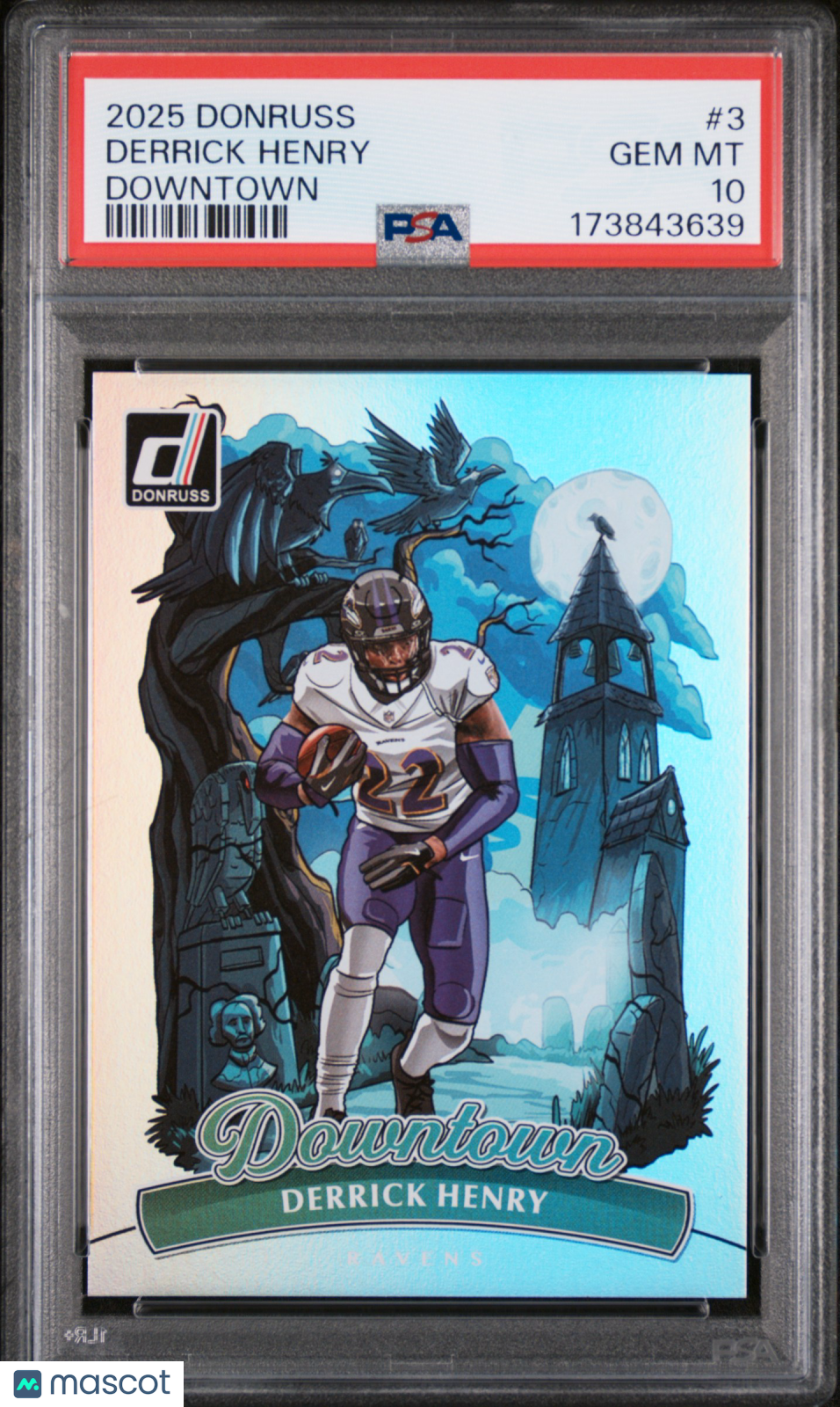 2025 Panini Donruss Downtown Derrick Henry #3 PSA 10