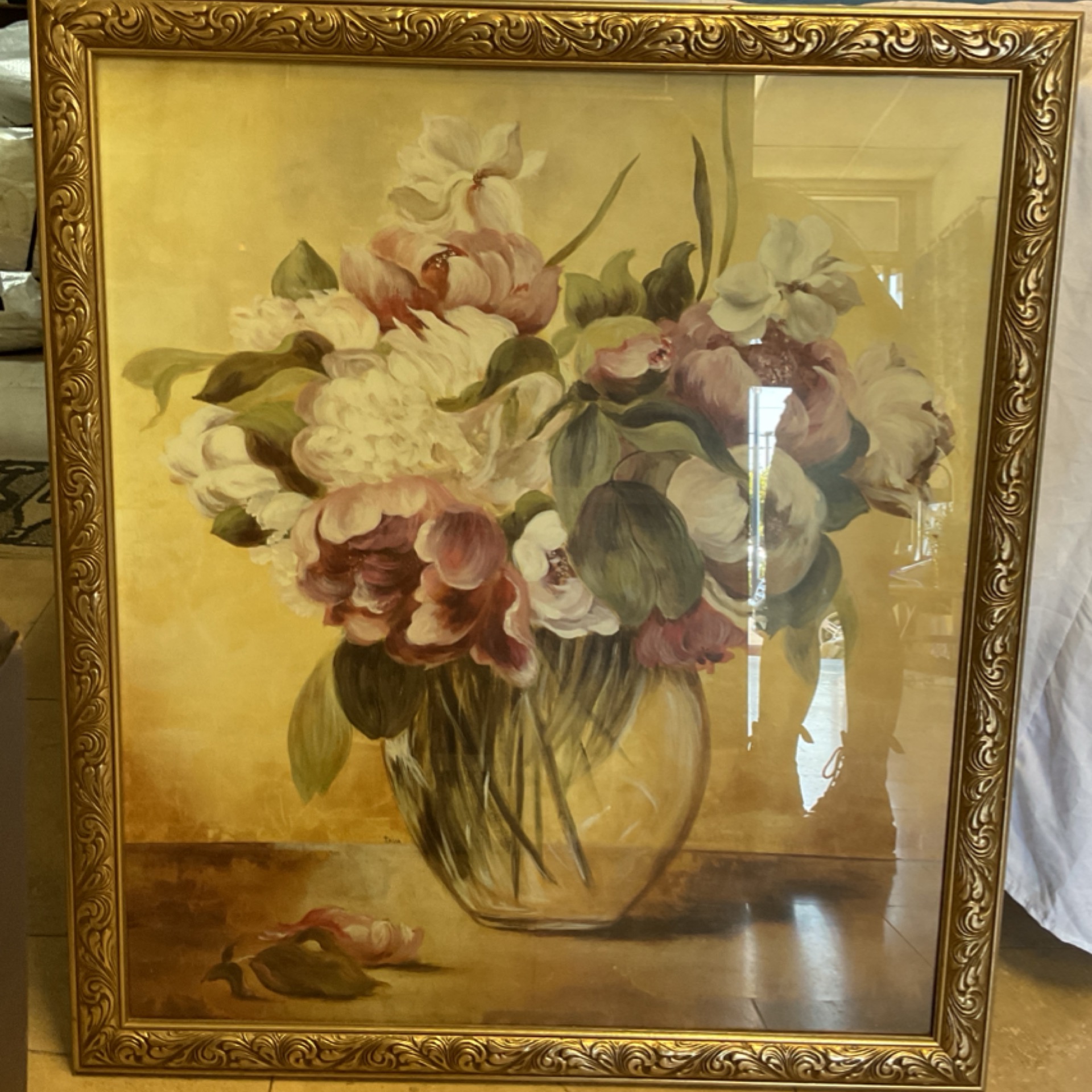 Floral Print Art Frame