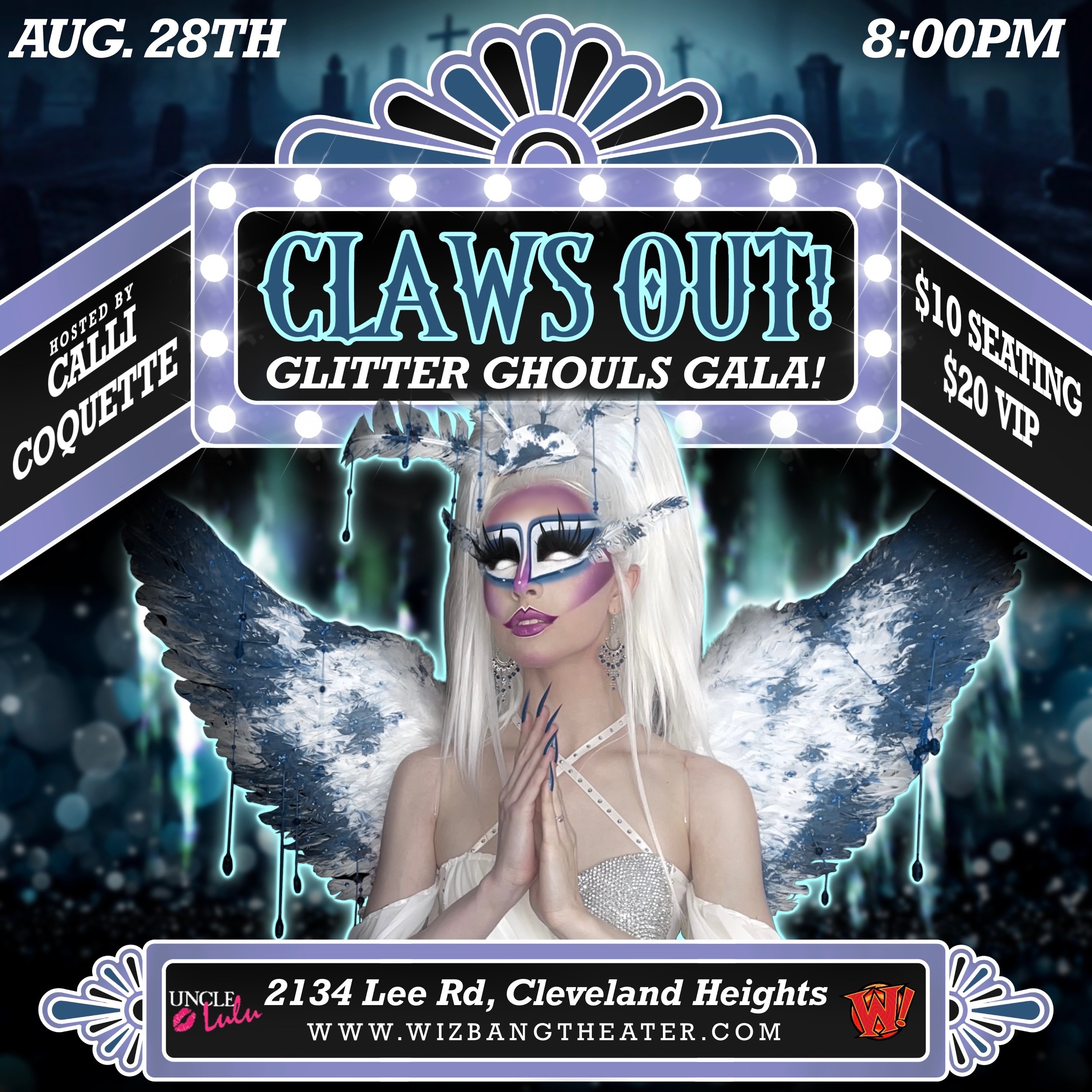 August 28th Claws Out! All Glitter Ghouls Gala