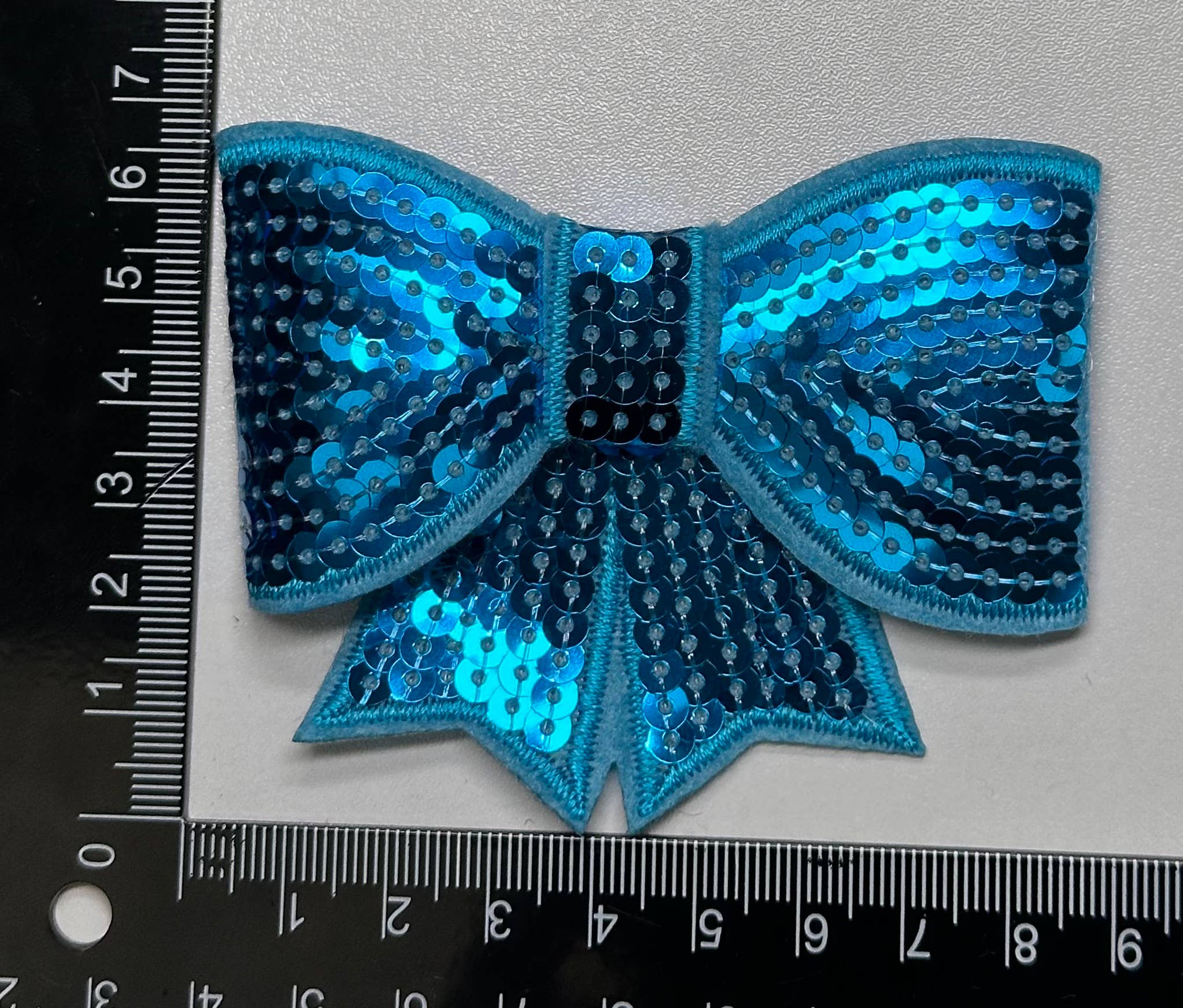 Sequin Bow Large Patch, sequin patch, bow patch, cheer patch