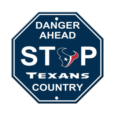 Houston Texans Stop Sign 12x12"