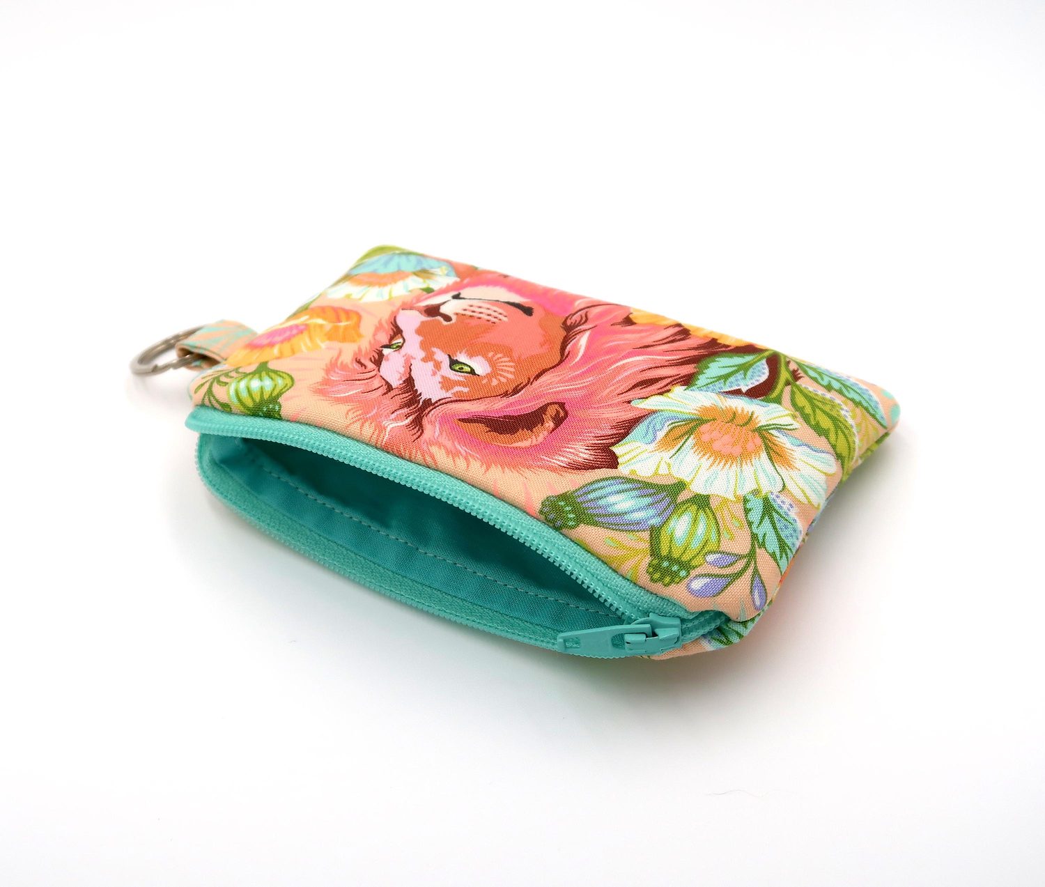 Keychain Pouch – Tula Pink Lion or Giraffes, photo 5 of 10