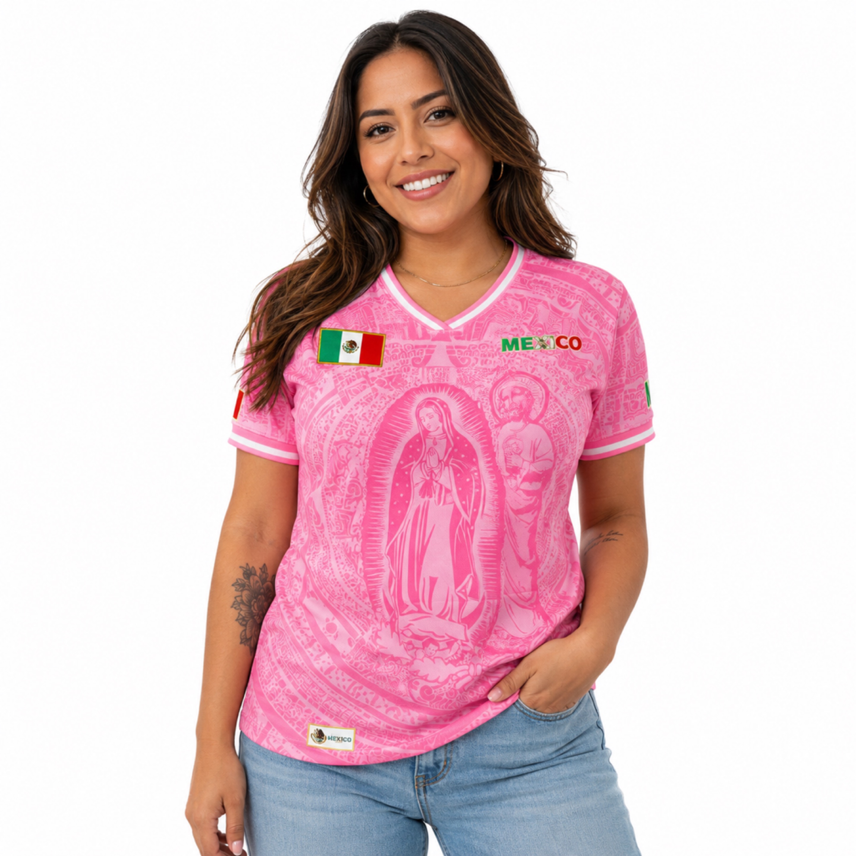 Mexico Alternate Pink Soccer Jersey