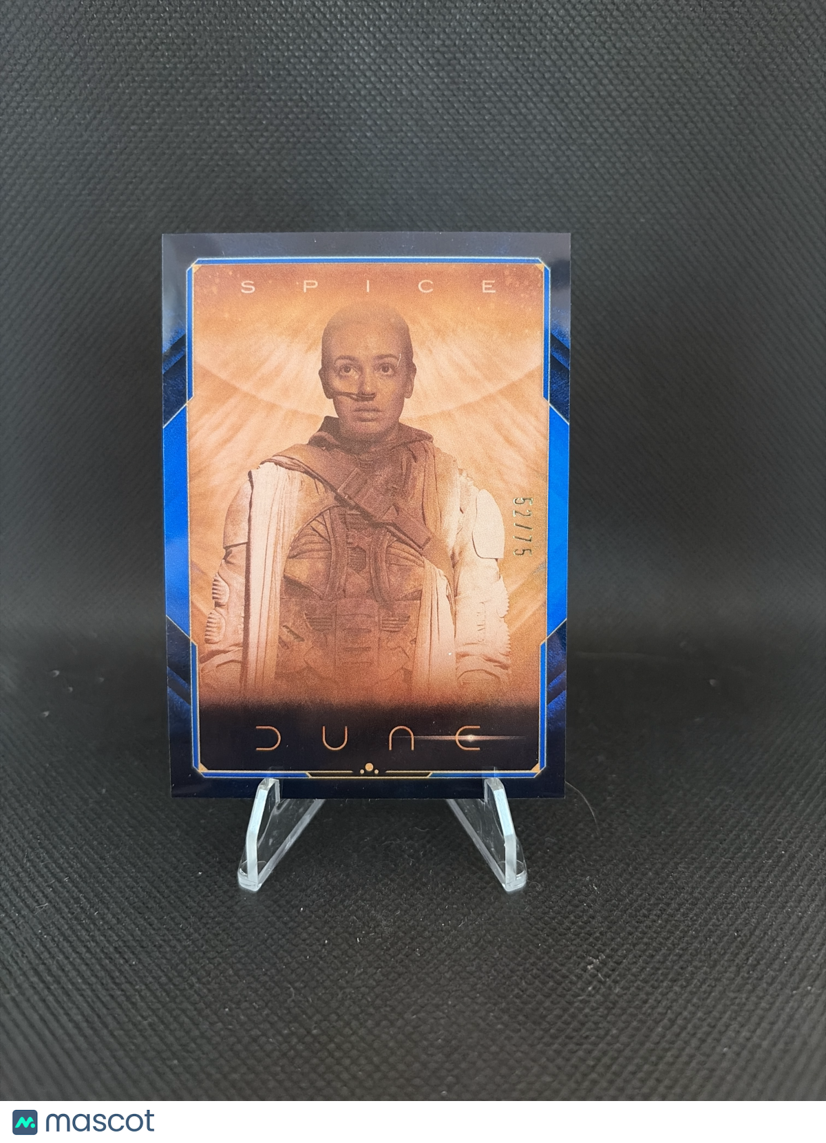 2025 Topps Chrome Dune Part Two Spice Raverend Mother Mohiam Blue Parlell /75