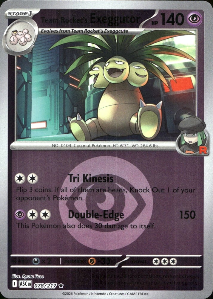 Team Rocket's Exeggutor - ME02.5 78/217
