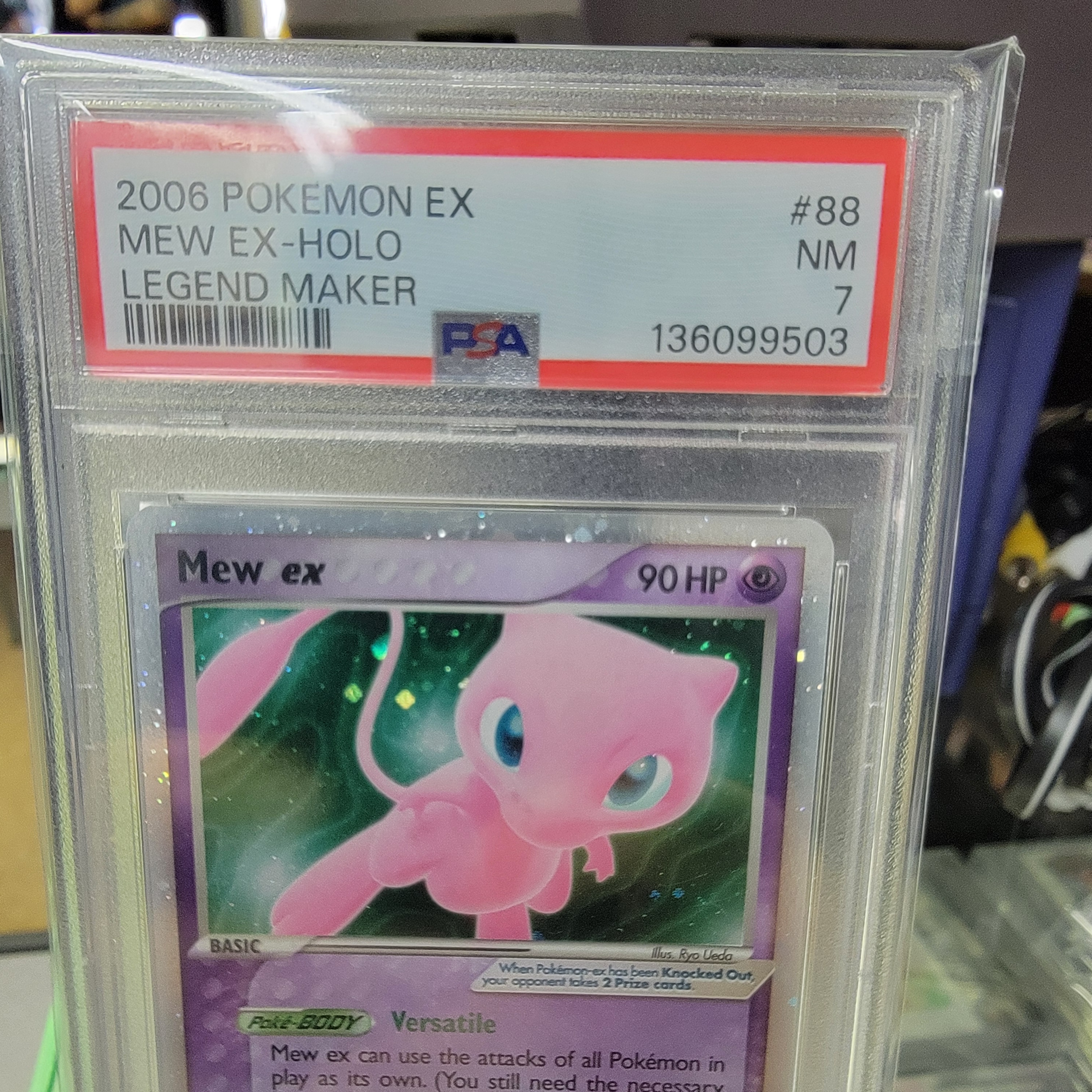 Psa 7 Mew Ex Legend Maker Graded Card